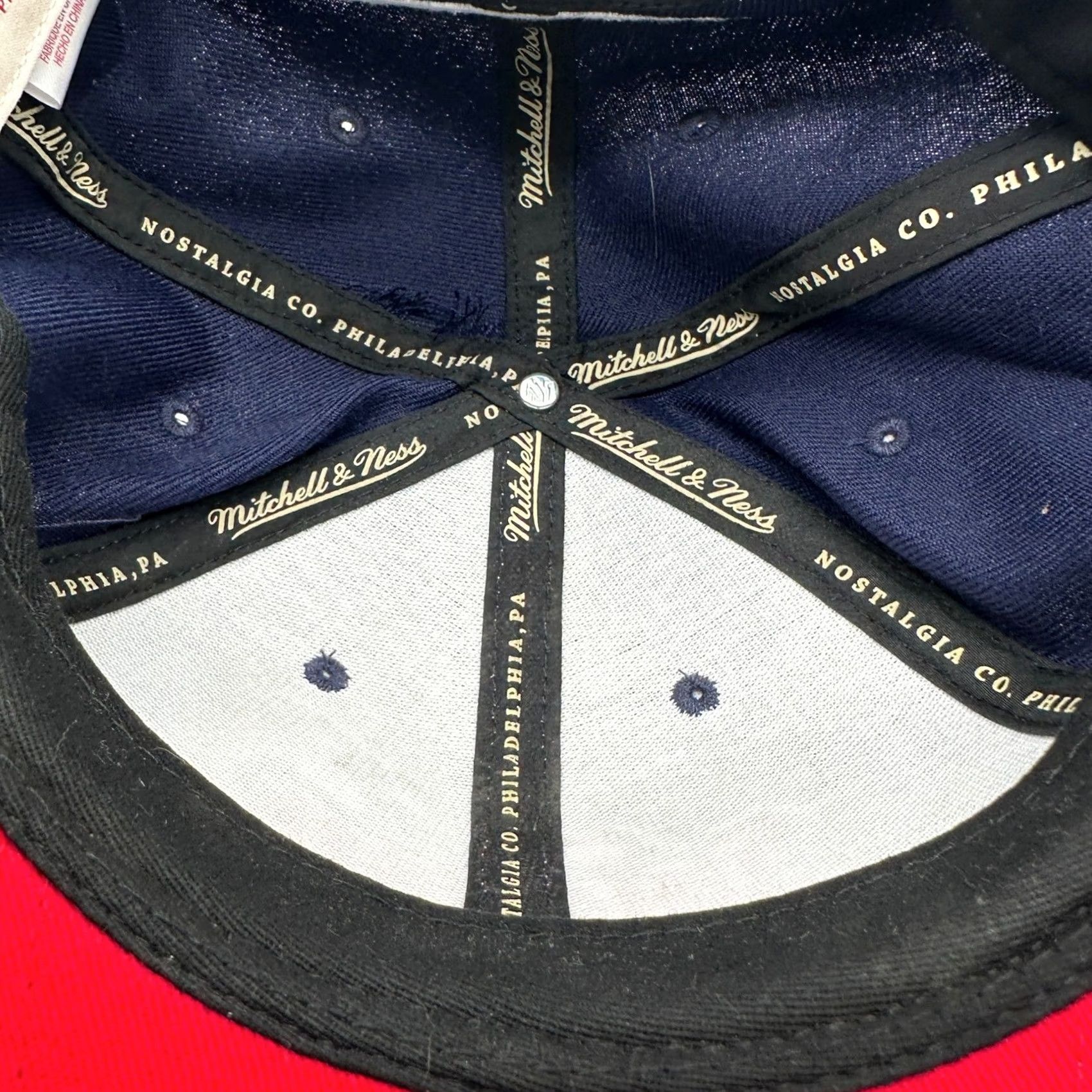 Mitchell & Ness Houston Rockets Mens Baseball Hats OS Blue Wool Blend Snap Back Mitchell Ness Size ONE SIZE - 7 Thumbnail