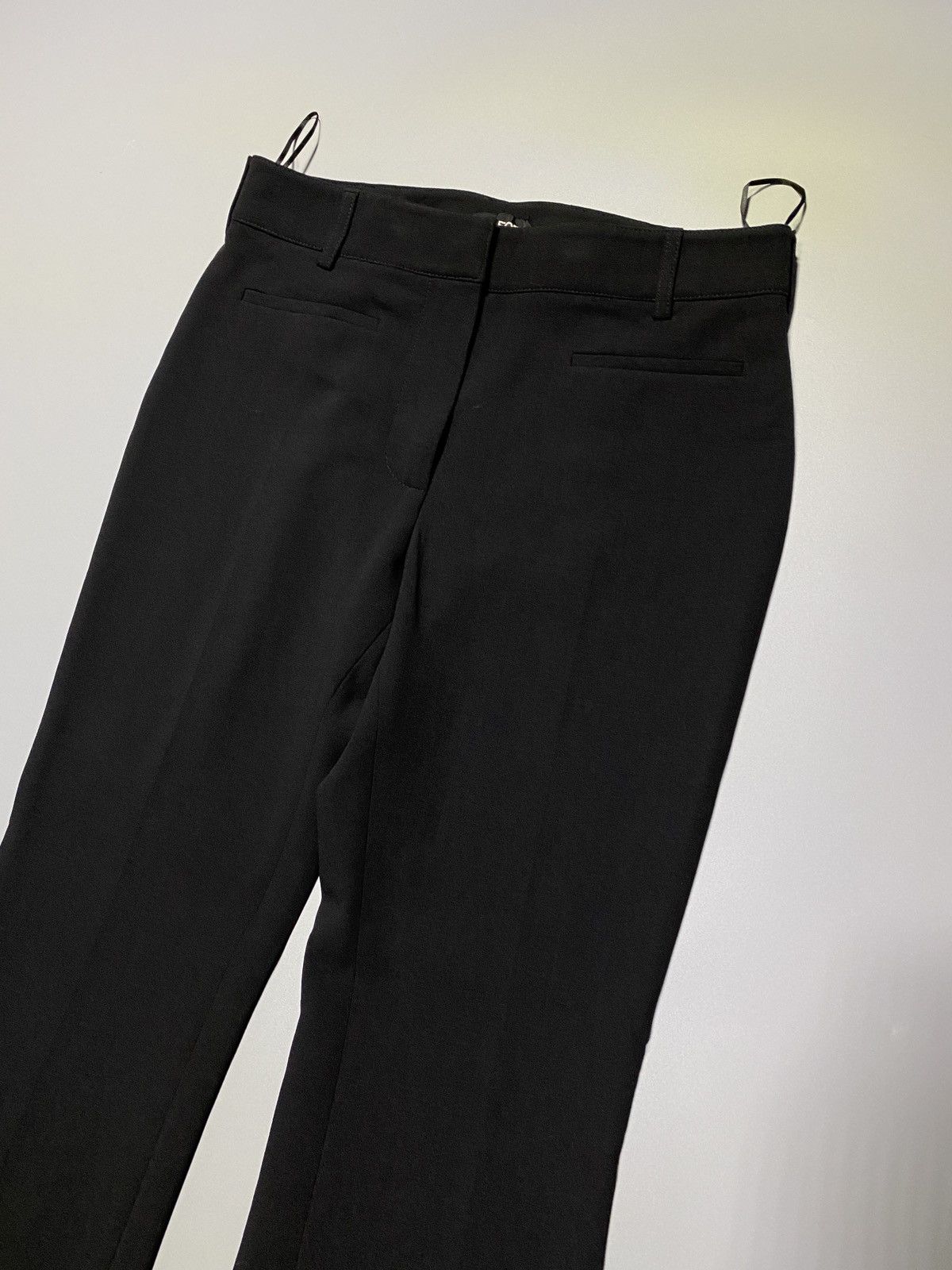Tom Ford Black Wool Flared Trouser Size 26" / US 2 / IT 38 - 2 Thumbnail