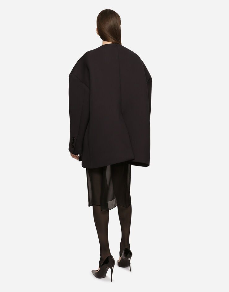 Dolce & Gabbana o1y0825 Double Breasted Pea Coat in Black Size M / US 6-8 / IT 42-44 - 4 Thumbnail