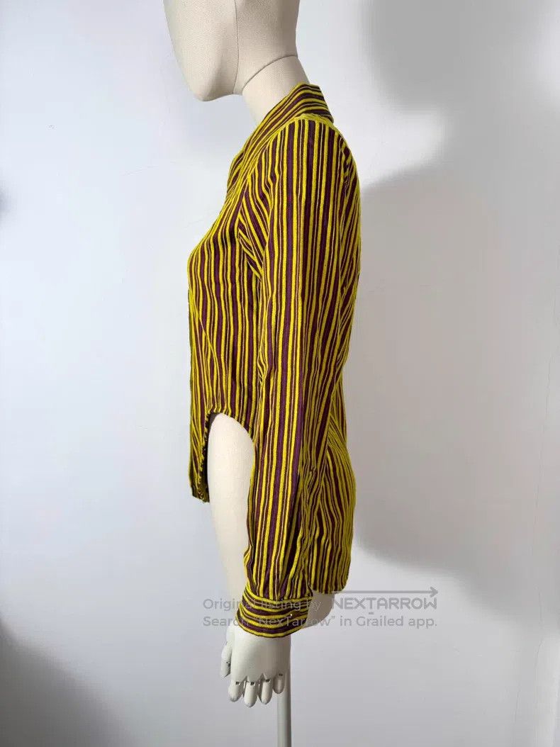 Vivienne Westwood Vivienne Westwood Vintage asymmetric striped shirt jacket Size S / US 4 / IT 40 - 3 Thumbnail