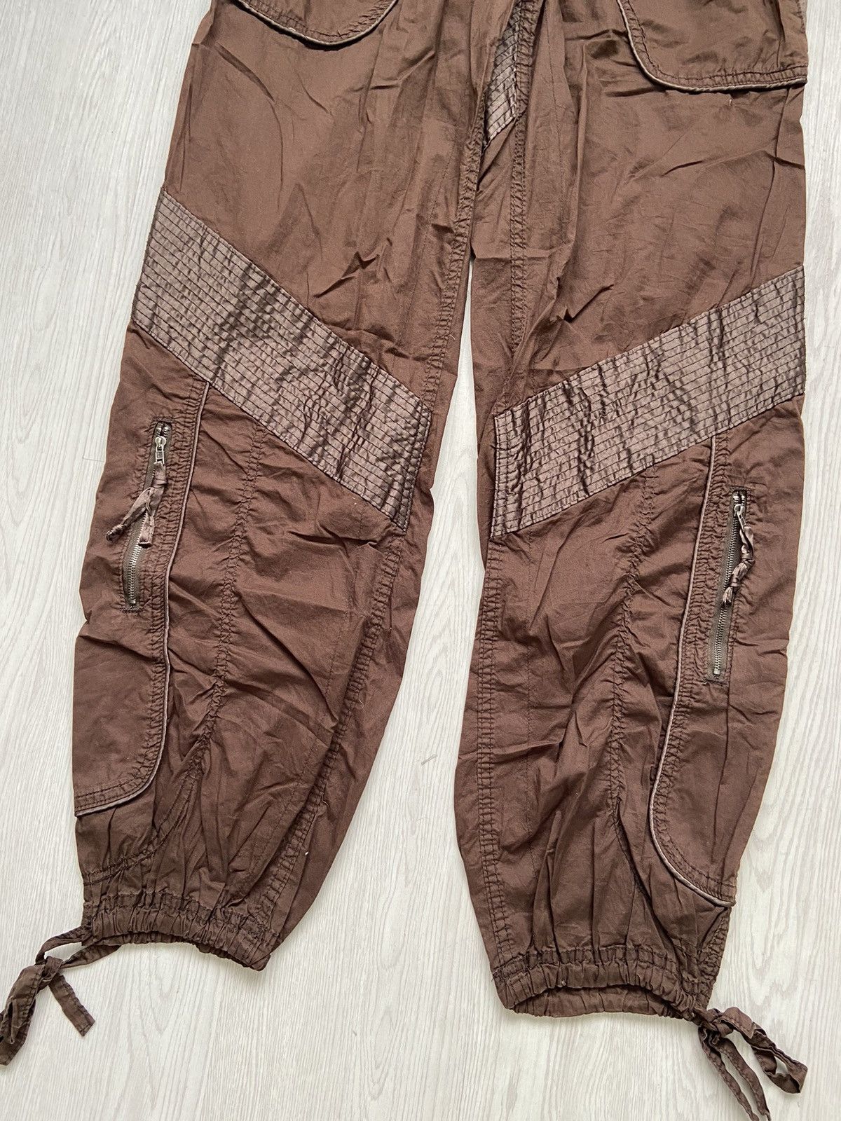 Abercrombie & Fitch Vintage 2000’s Abercrombie Parachute Bondage Zipper Pants Size US 32 / EU 48 - 3 Thumbnail
