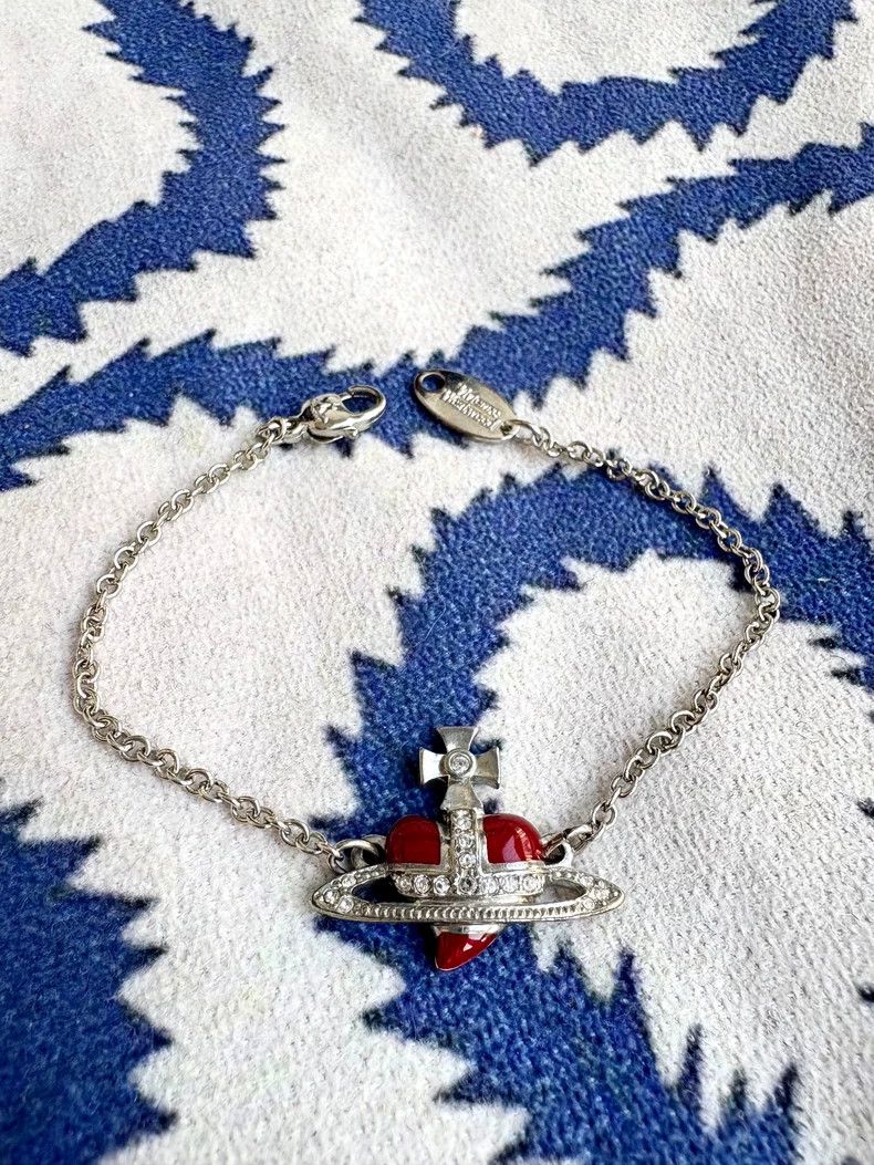 Vivienne Westwood Vivienne Westwood Vintage Red Heart Bracelet Size ONE SIZE - 1 Thumbnail
