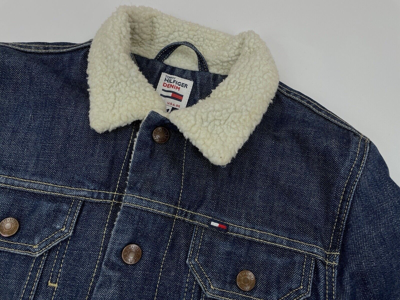 Tommy Hilfiger Tommy Hilfiger women denim sherpa jacket y2k Size M / US 6-8 / IT 42-44 - 9 Thumbnail