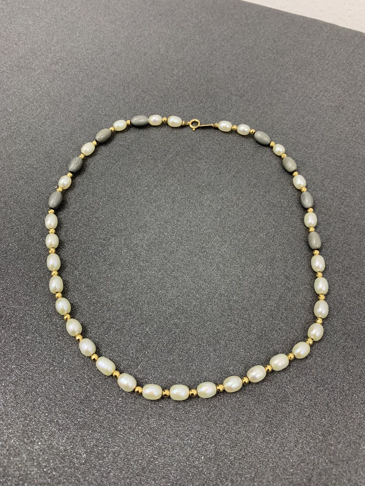 Vintage Vintage authentic 18K Gold Natural Pearls Necklace Size ONE SIZE - 2 Thumbnail