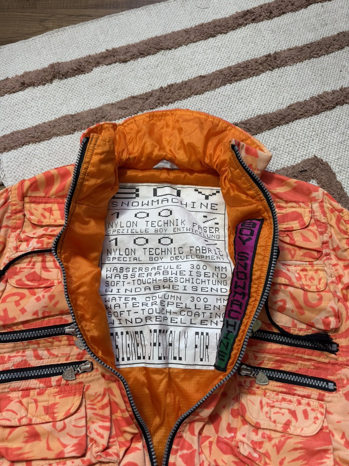 Vintage VINTAGE BOY SNOWMACHINE ORANGE JACKET VEST Size M / US 6-8 / IT 42-44 - 2 Thumbnail