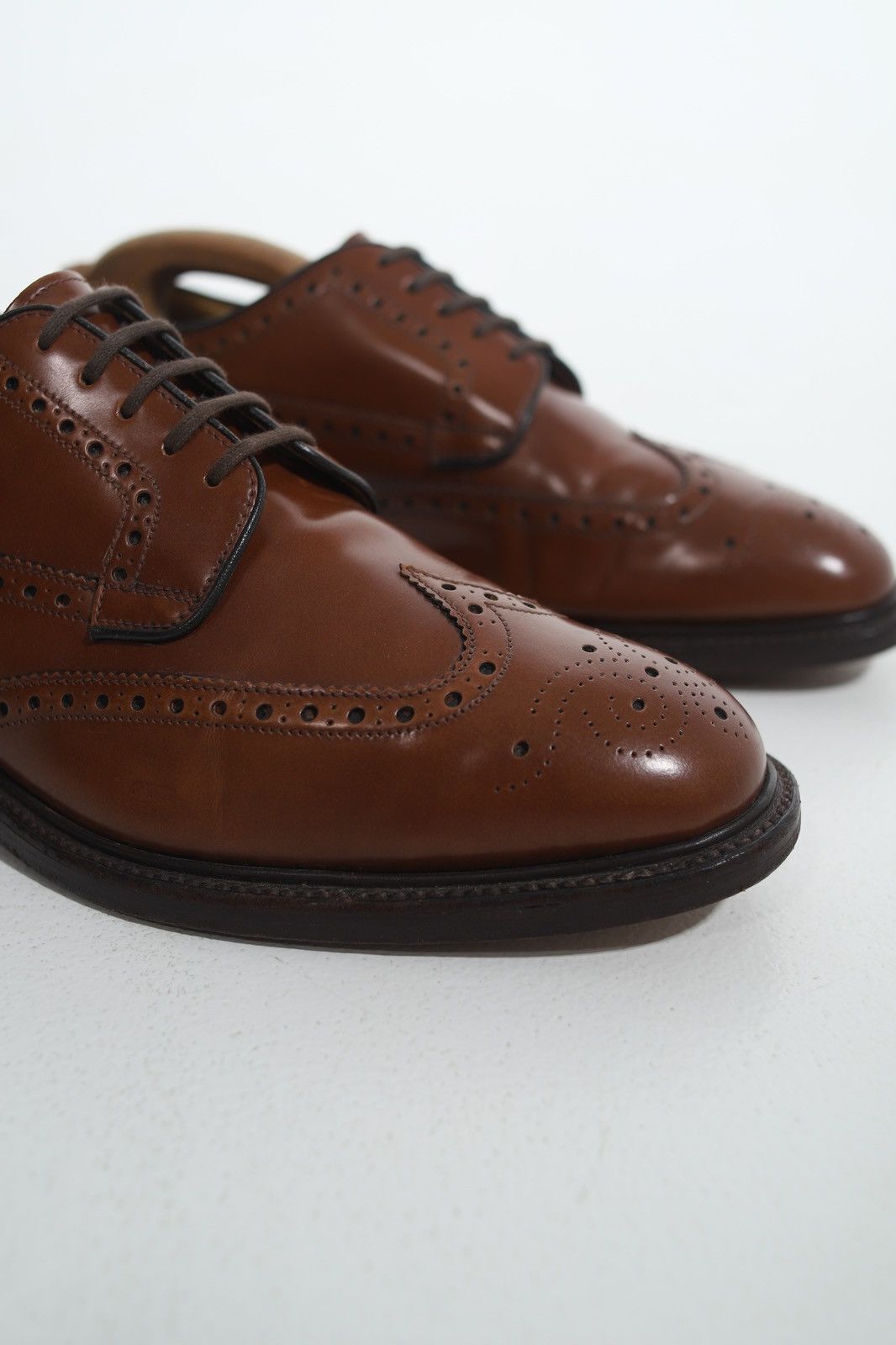 Loake LOAKE Brogues Leather Shoes Made in England Brown Men’s Size US 12 / EU 45 - 3 Thumbnail
