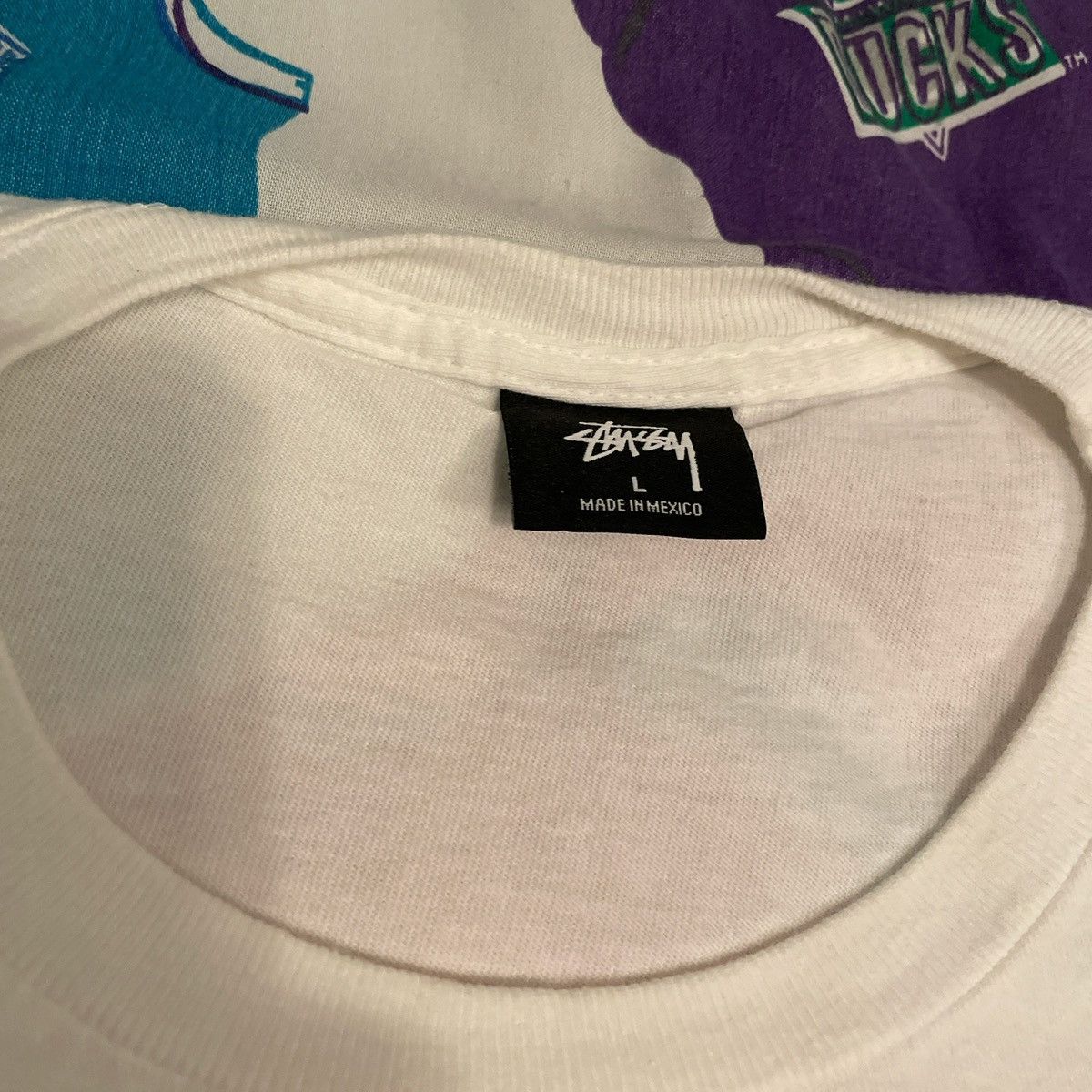 Stussy Vintage Streetwear Stüssy Corp Technique Collab Promo Tee Size US L / EU 52-54 / 3 - 4 Thumbnail