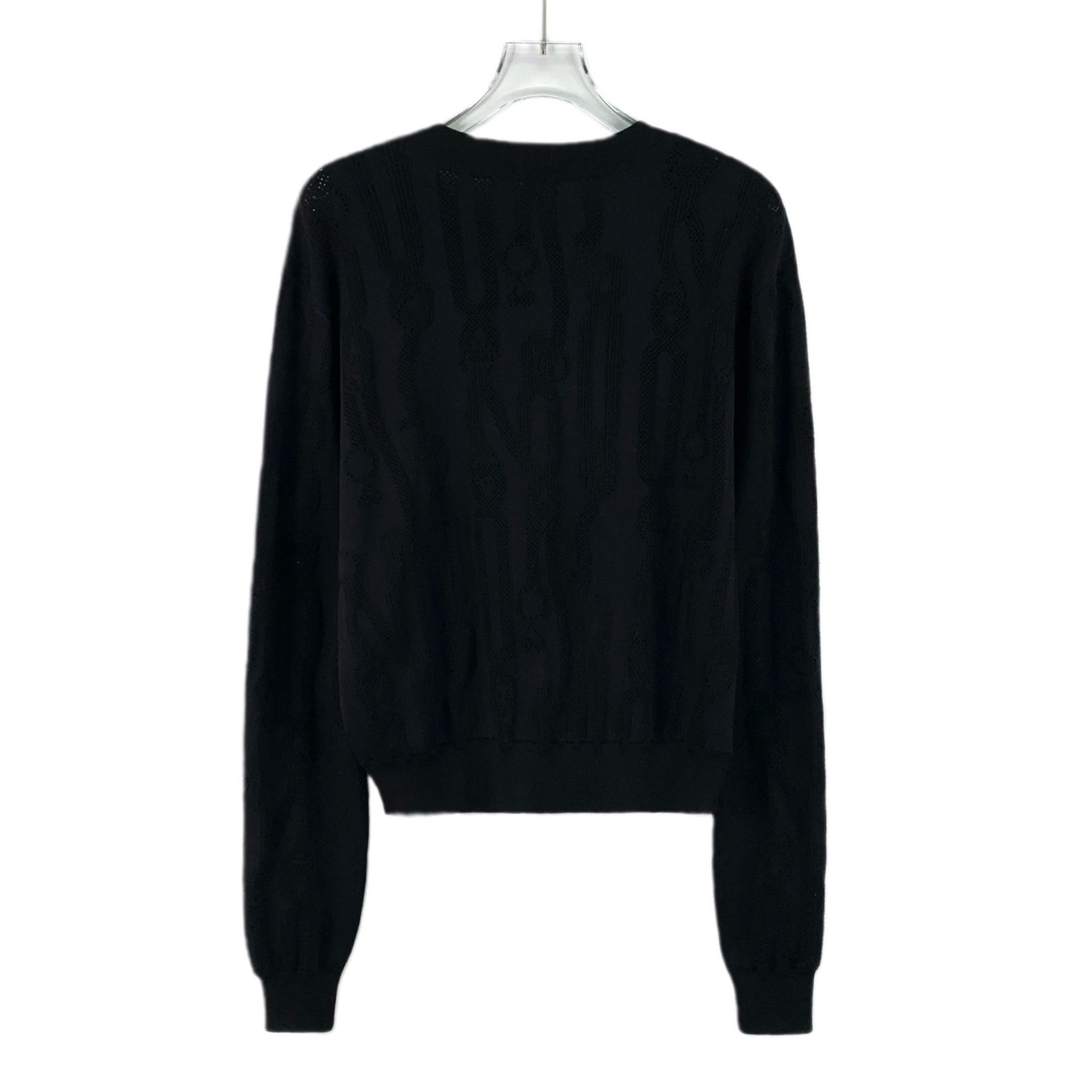 Hermes Hermes Navy Jacquard Zip Knit Jacket (Size 40) Size US XXS / EU 40 - 6 Thumbnail