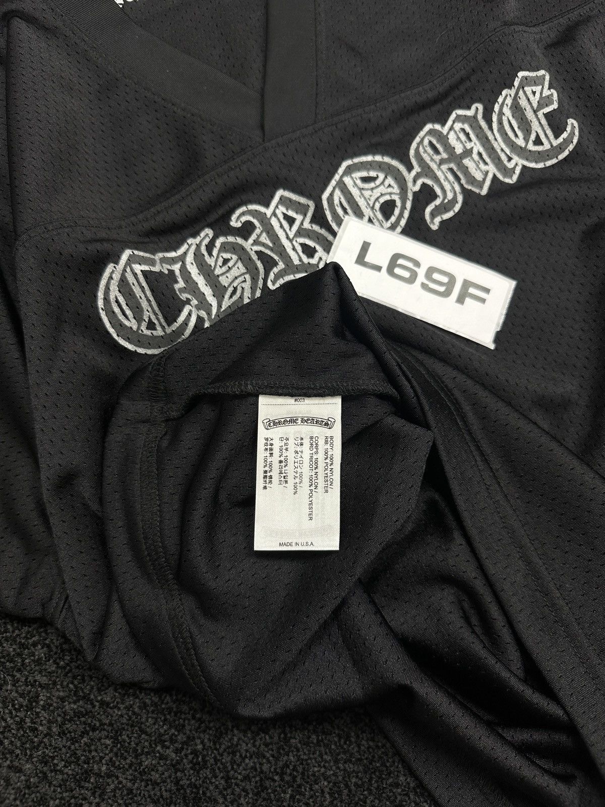 Chrome Hearts Chrome Hearts Warm Up CH Short Sleeve Jersey Black Small Size US S / EU 44-46 / 1 - 6 Thumbnail