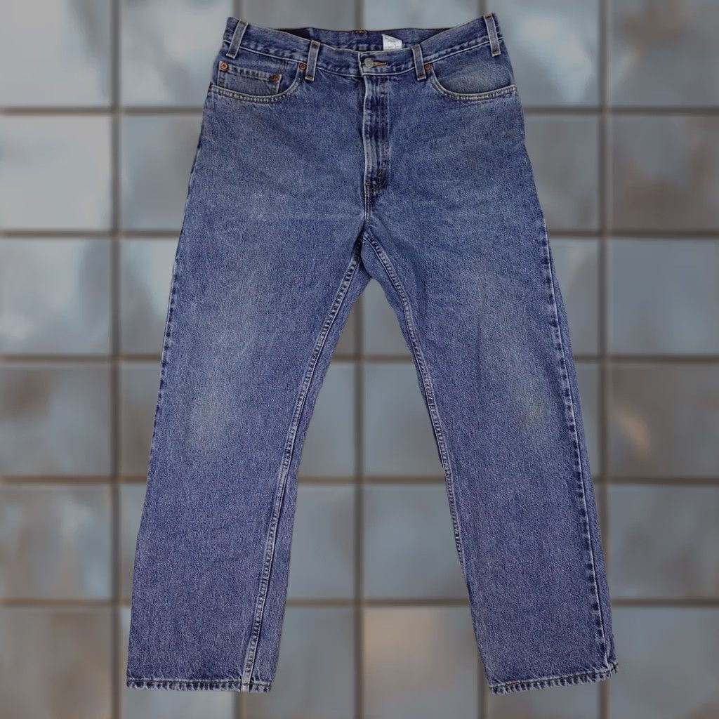 Levi's VINTAGE Levi's 505 Jeans Mens 36x30 (Fits 34x30) Blue Denim Regular Fit Straight 90s Size US 36 / EU 52 - 1 Thumbnail