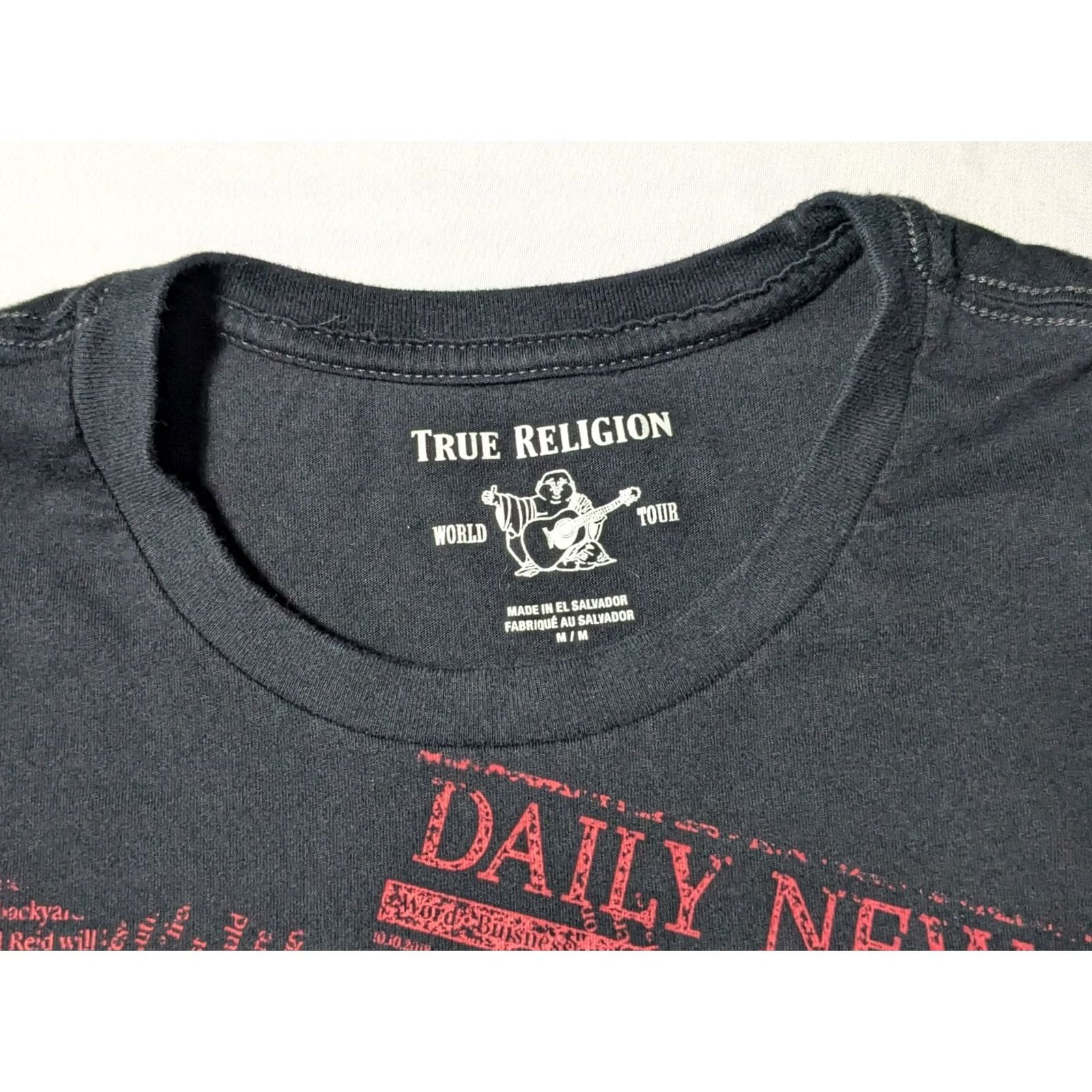 True Religion TRUE RELIGION NEED TRUE? CALL NOW Men M Black Cotton T-Shirt Size US M / EU 48-50 / 2 - 4 Thumbnail