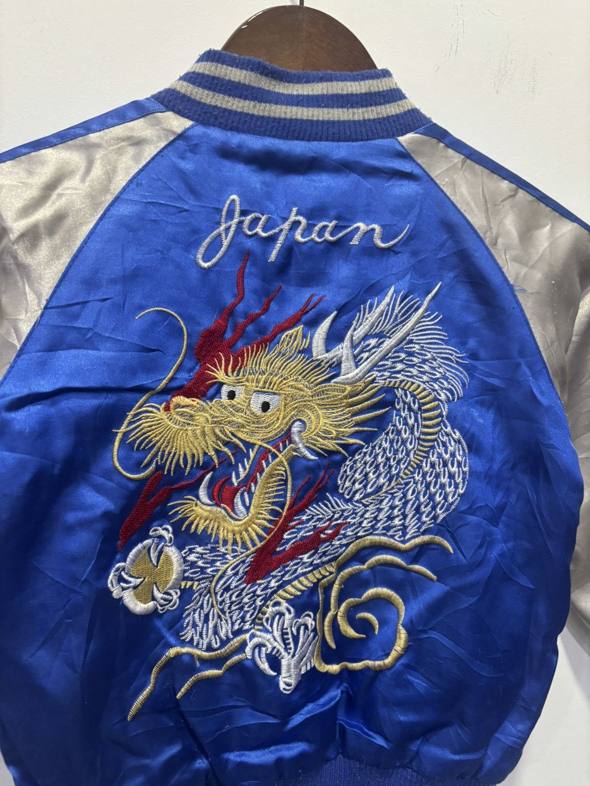 Japanese Brand Sukajan Dragon Kids Jacket Size US XXS / EU 40 - 3 Thumbnail