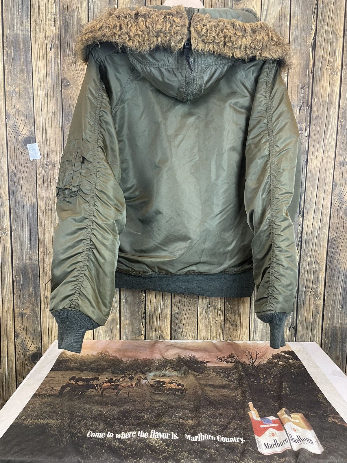 Alpha Industries × Vintage Mens Hooded Jacket Alpha Industries Size M Size US M / EU 48-50 / 2 - 8 Thumbnail