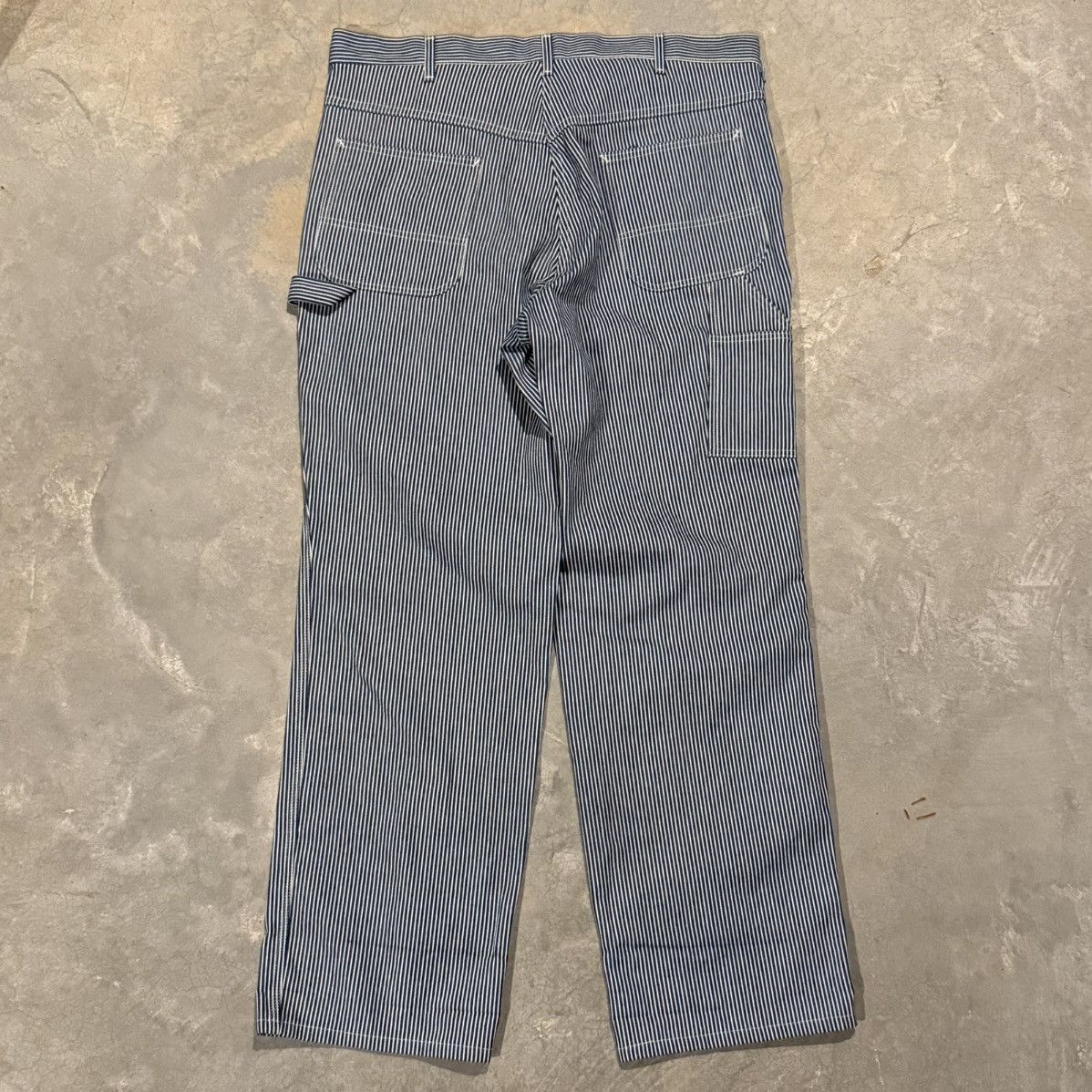 Vtg 1960s/70s Bic Mac Hickory Stripe Carpenter Jeans Baggy