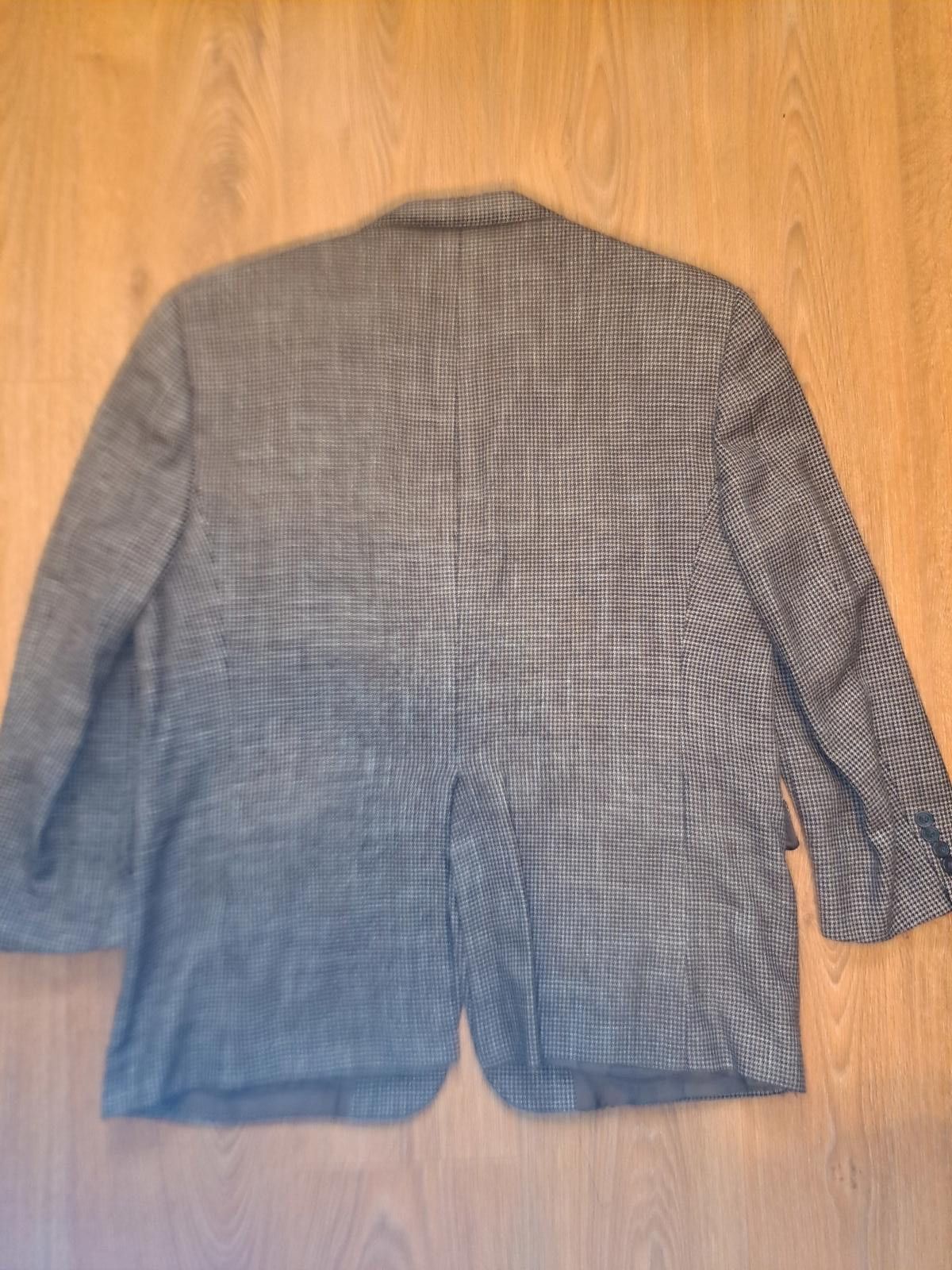Hickey Freeman Hickey Freeman Sport Coat Mens 44S Brown Houndstooth Wool Size 44S - 10 Thumbnail