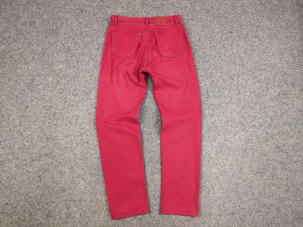 Levi's Rare Vintage 80's Levis 501 Made in Canada Red Denim Jeans Size US 33 - 5 Thumbnail