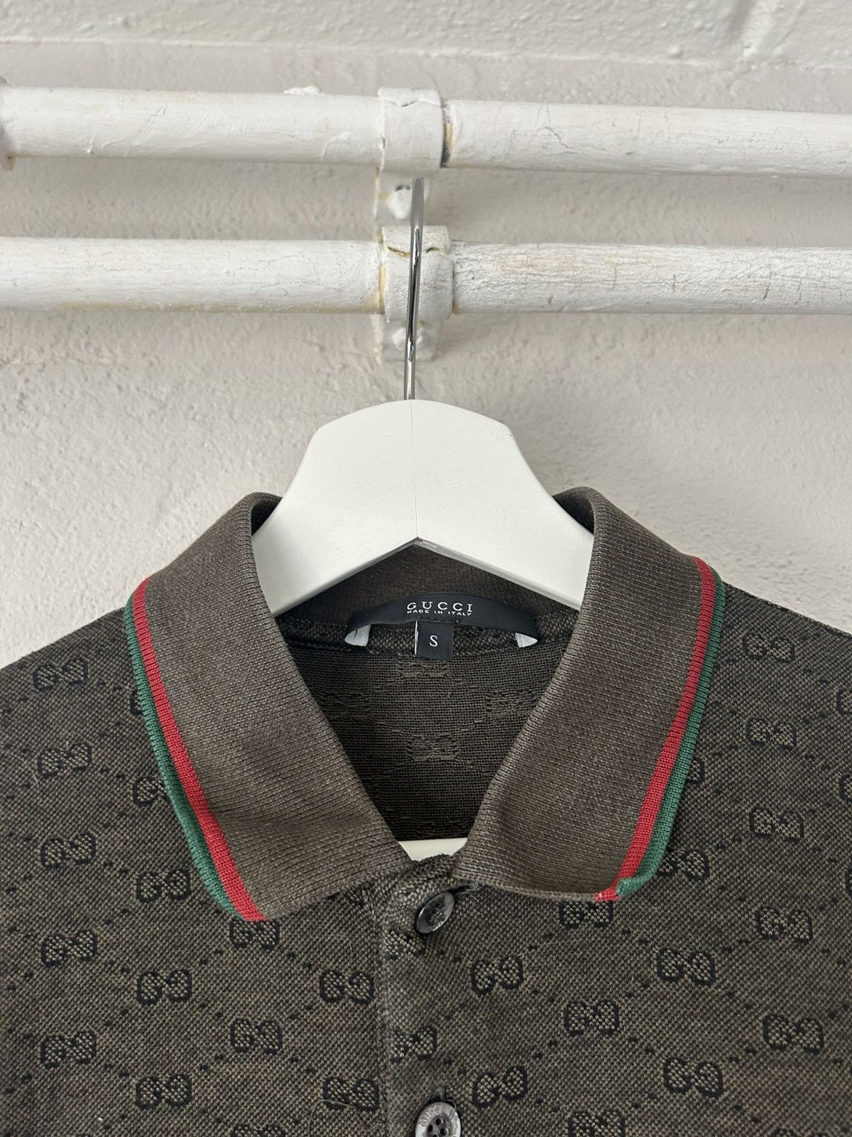 Gucci Monogram Polo with Web Collar - Size S Size US S / EU 44-46 / 1 - 2 Thumbnail