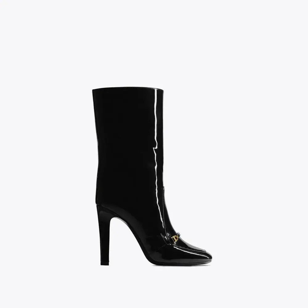 Saint Laurent Paris o1tp1o0125 Camden Boots In Patent Leather in Black Size US 5 / IT 35 - 1 Thumbnail