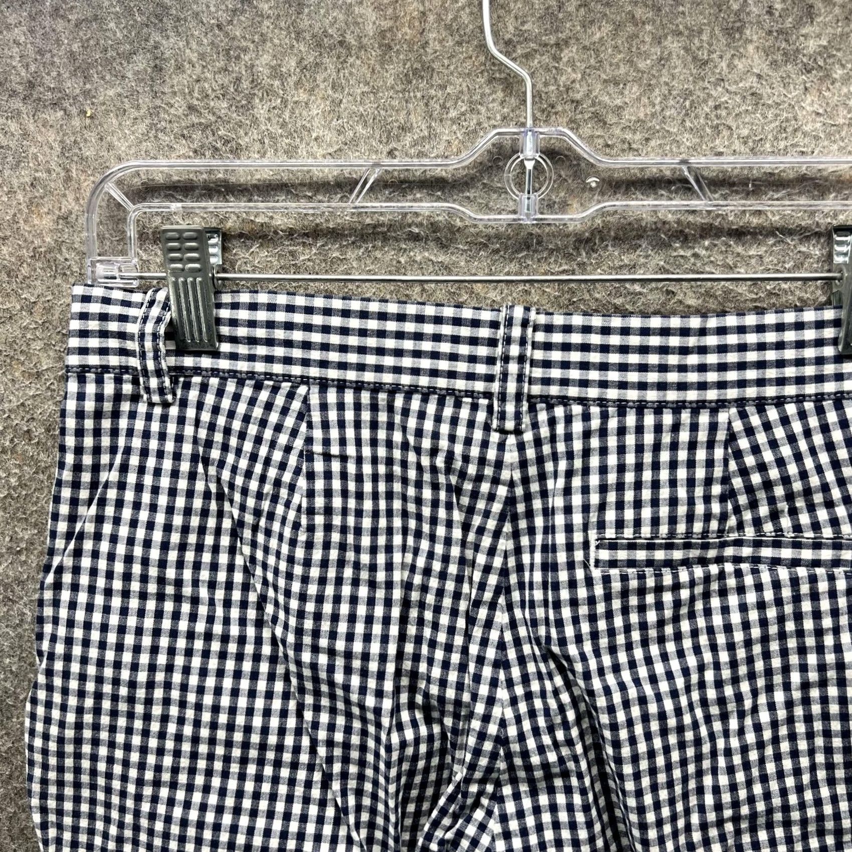 Ralph Lauren Lauren Active Ralph Lauren Pants Womens 4 Capri Blue Check Stretch Casual Size 27" / US 4 / IT 40 - 4 Thumbnail