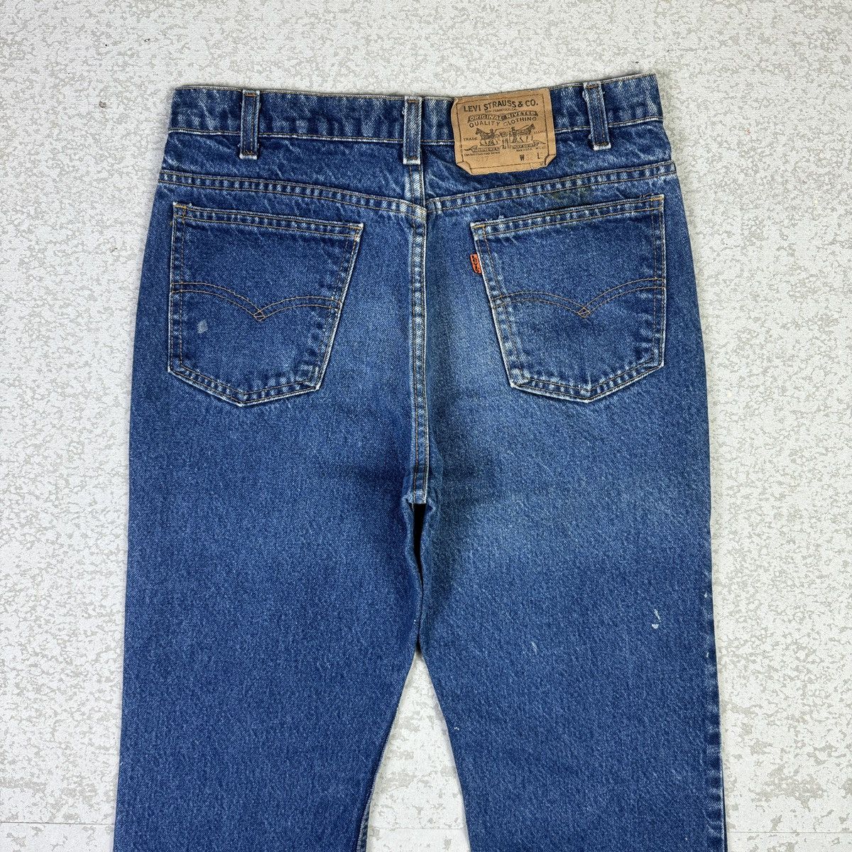 If Six Was Nine Vintage 80s Levis 517 Orange Tab Flared Denim Pant Size US 30 / EU 46 - 7 Thumbnail