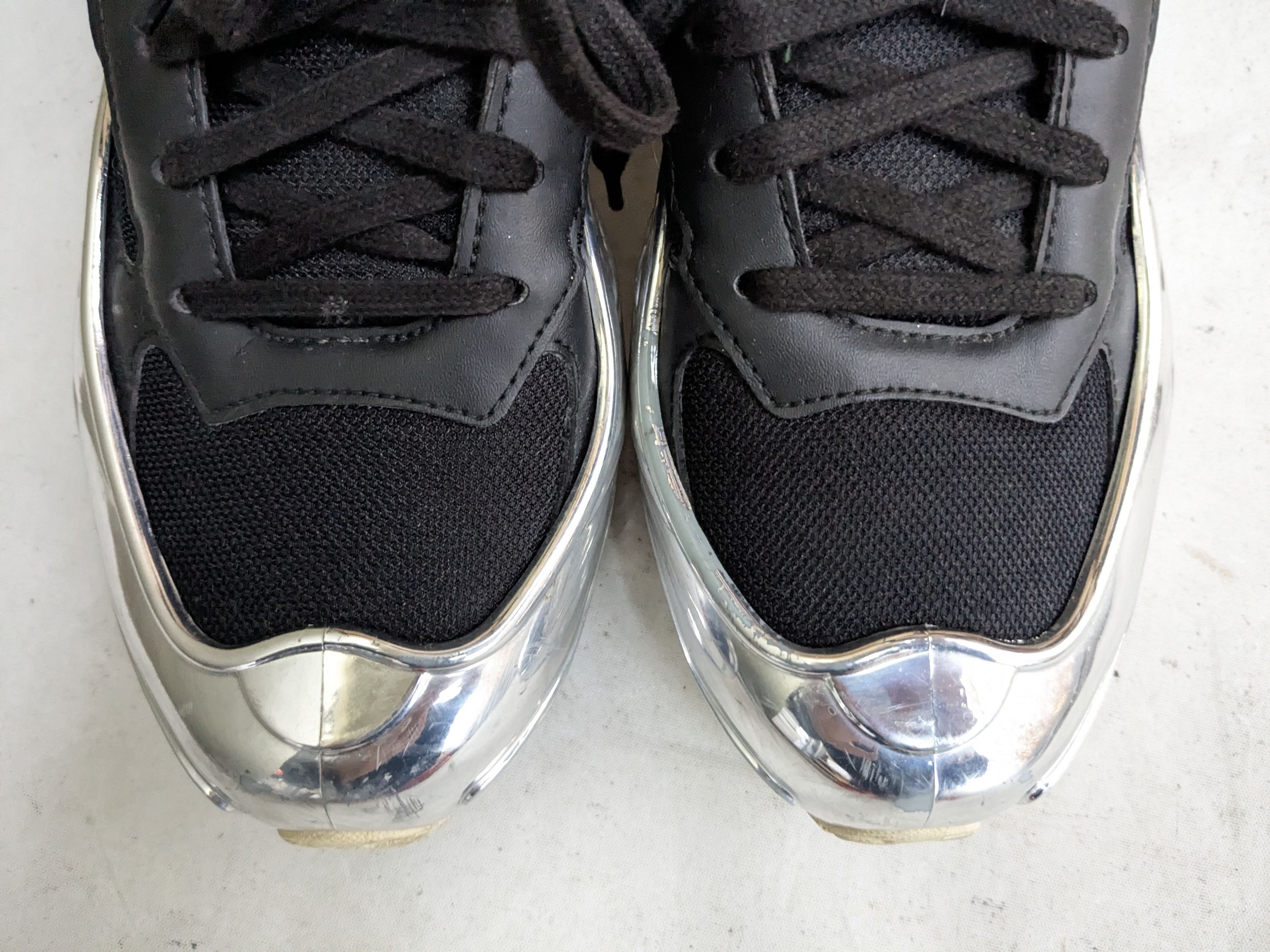 Raf Simons Adidas x Raf Simons Ozweego Mirrored 7.5 Black Silver Size US 7.5 / EU 40-41 - 3 Thumbnail