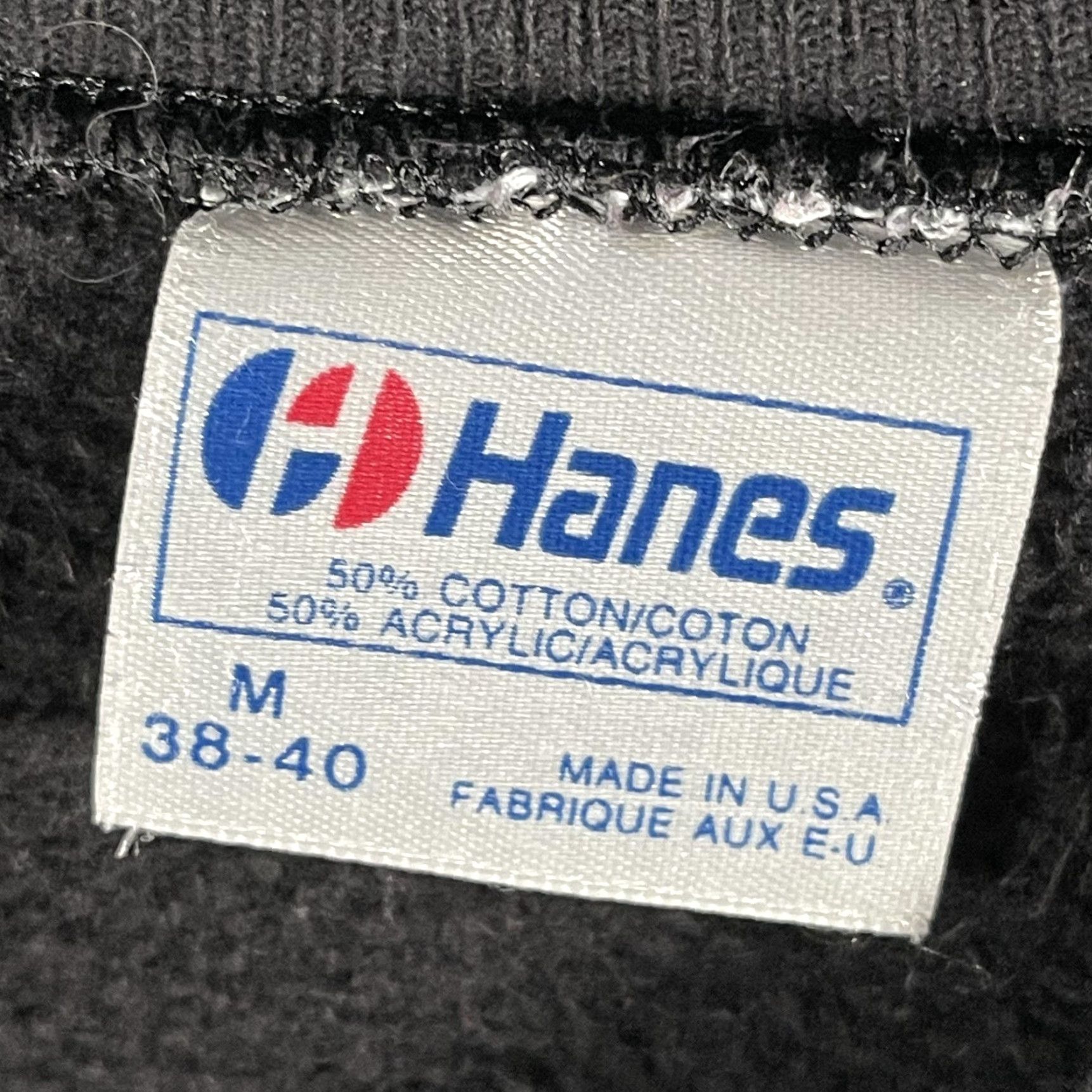 Hanes VINTAGE Hanes Sweatshirt Mens M Black Tiger Graphic Crewneck USA 80s Size US M / EU 48-50 / 2 - 5 Thumbnail