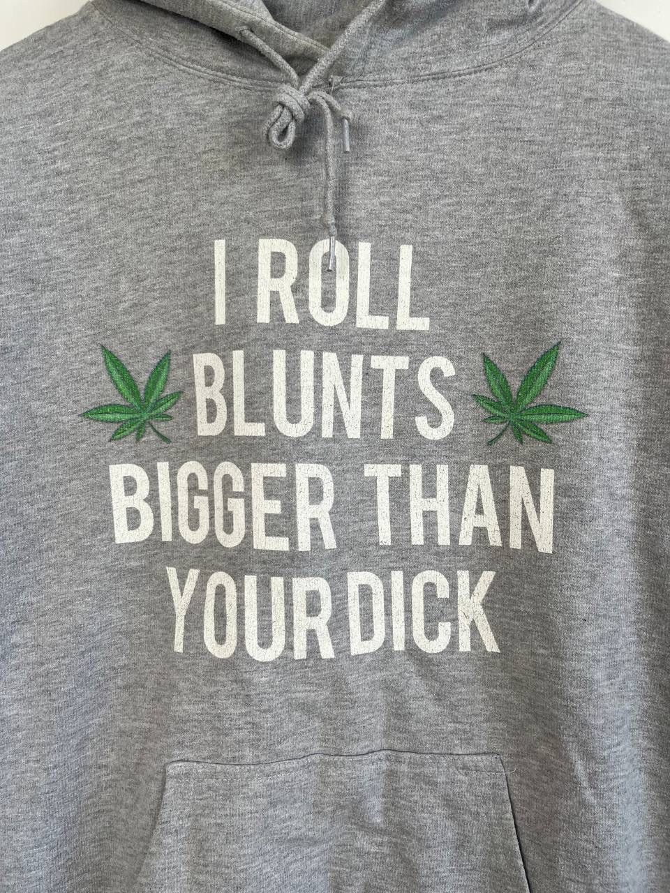 Other Vintage I Roll Blunts Bigger Than Your Dick Humor Hoodie Size US M / EU 48-50 / 2 - 2 Thumbnail