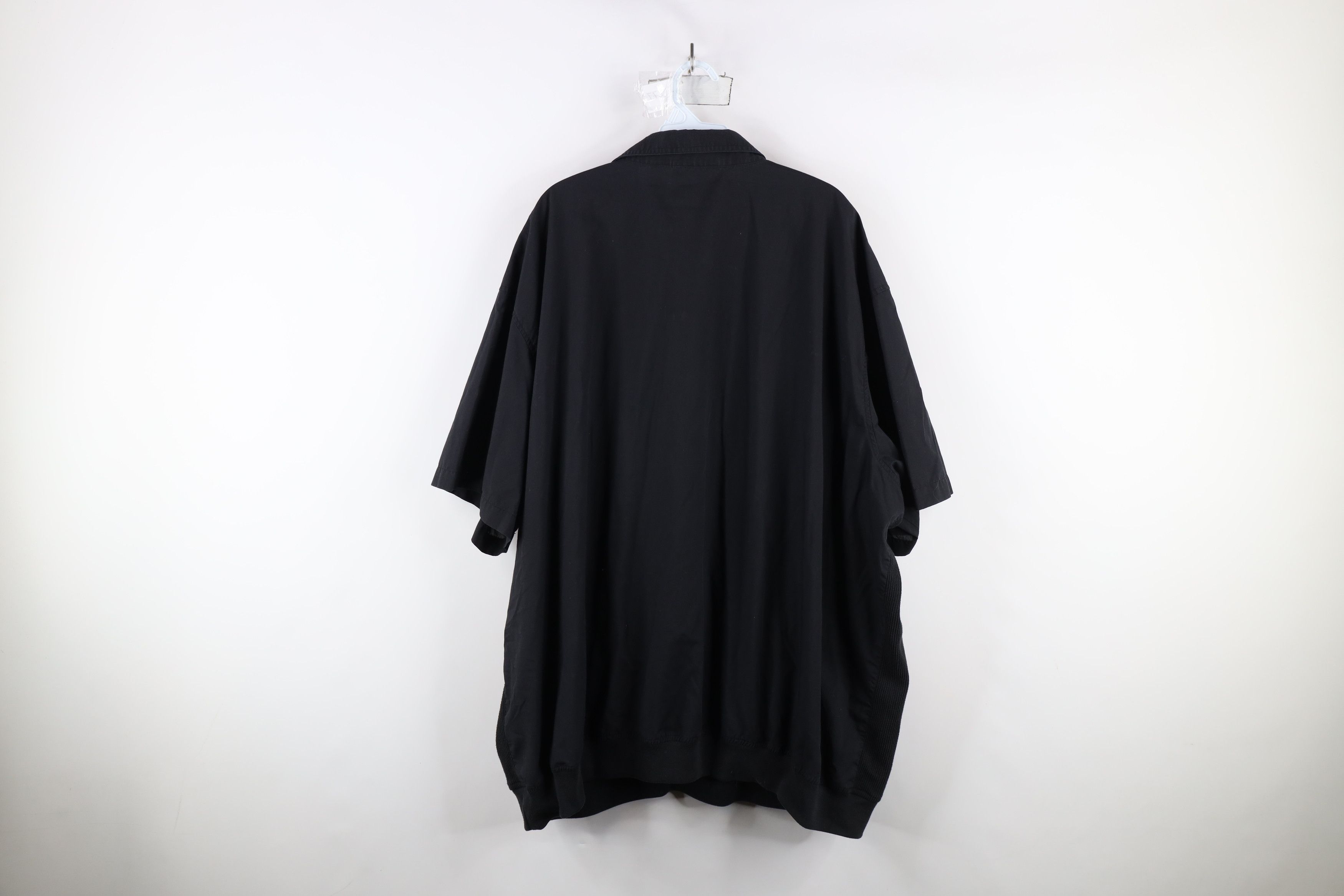 Vintage Vintage 90s Streetwear Ribbed Knit Pullover Polo Shirt Black Size US XXL / EU 58 / 5 - 10 Thumbnail