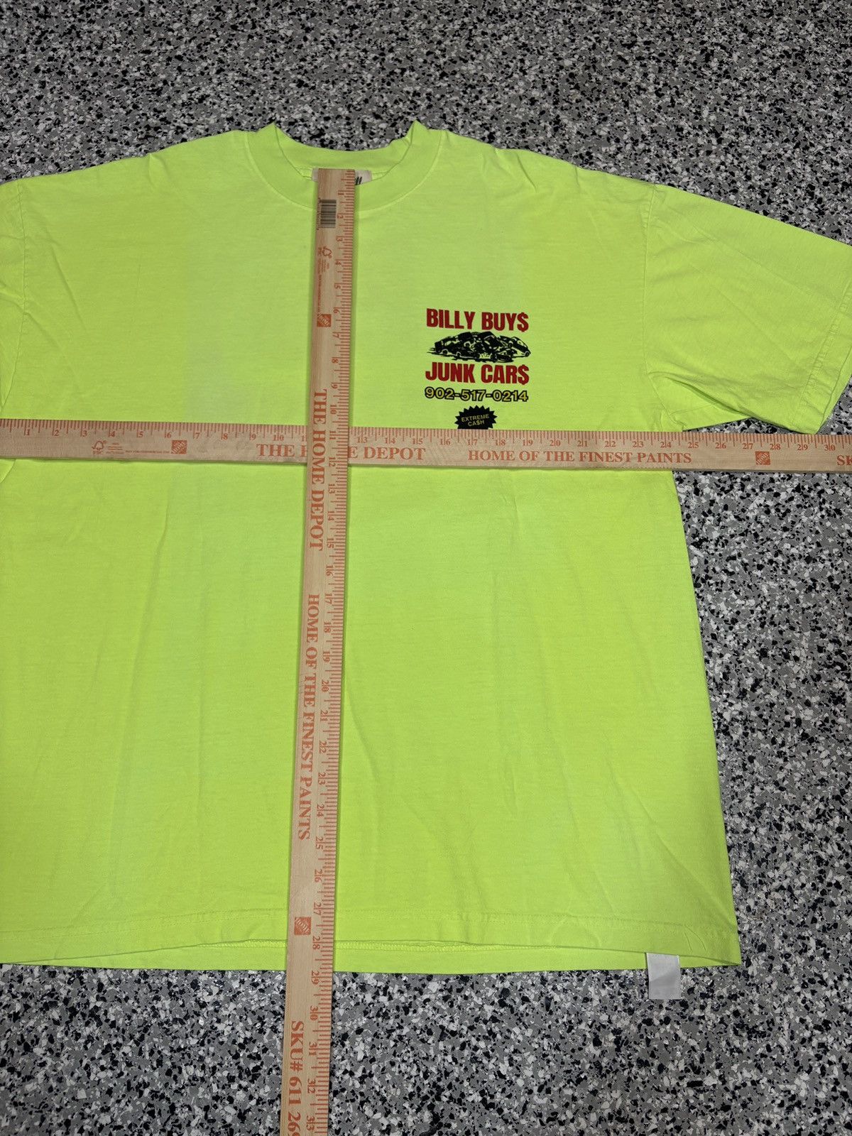 Billy Hill 2021 Billy Hill “I Buy Junk Cars” Neon Green Shirt Size XL Size US XL / EU 56 / 4 - 8 Thumbnail