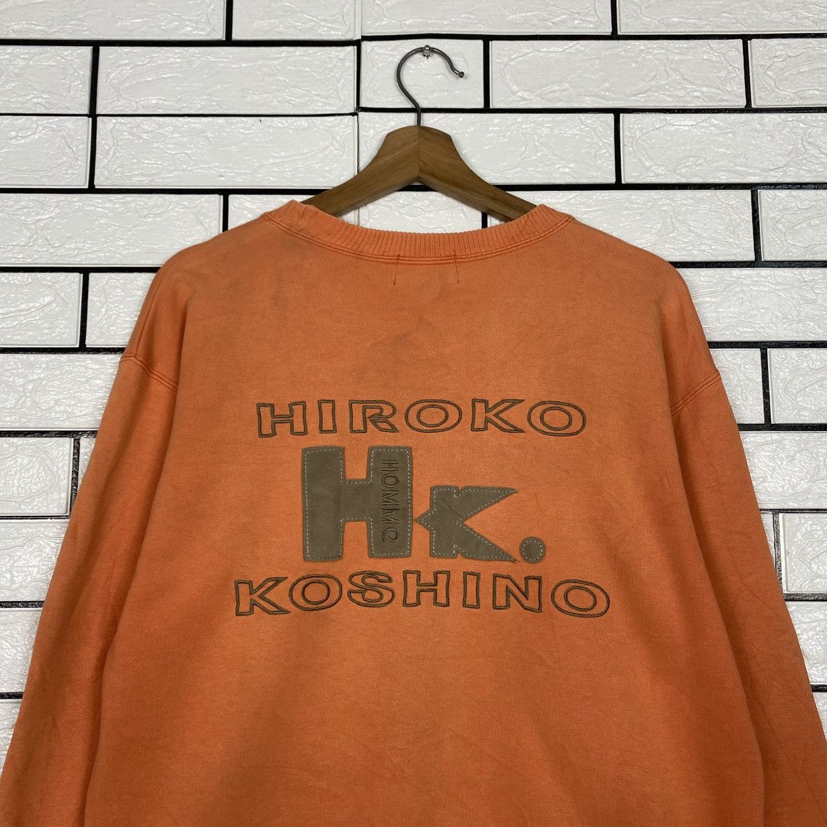Japanese Brand 📌Vintage Sweatshirt Hiroko Koshino Big Logo Size US M / EU 48-50 / 2 - 10 Thumbnail
