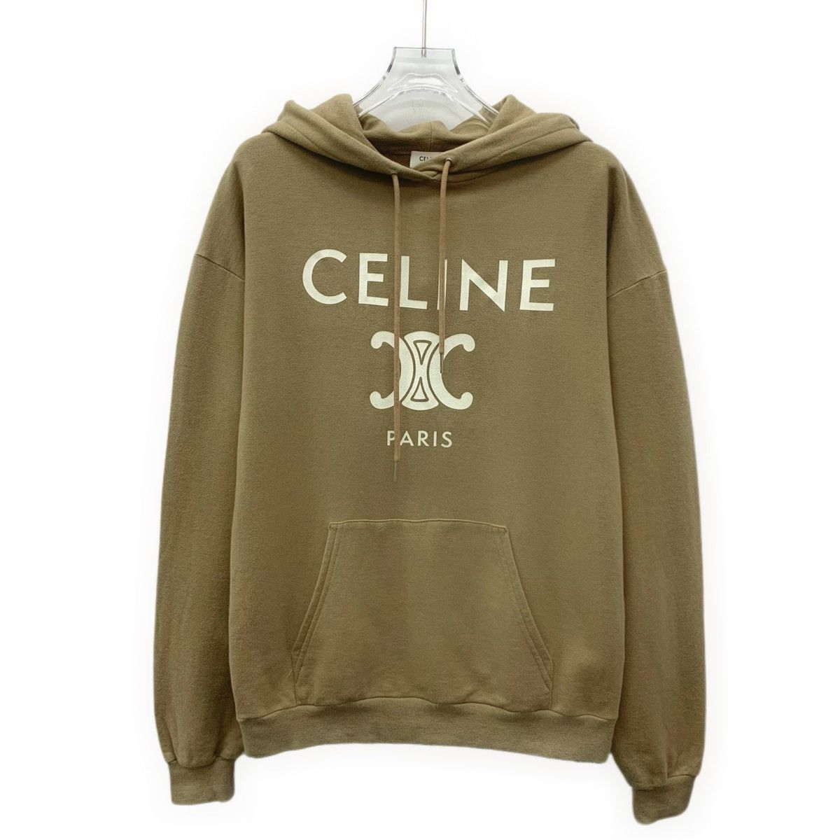 Celine Celine Logo Triomphe Printed Hooded Sweatshirt K26WX Size S / US 4 / IT 40 - 1 Thumbnail
