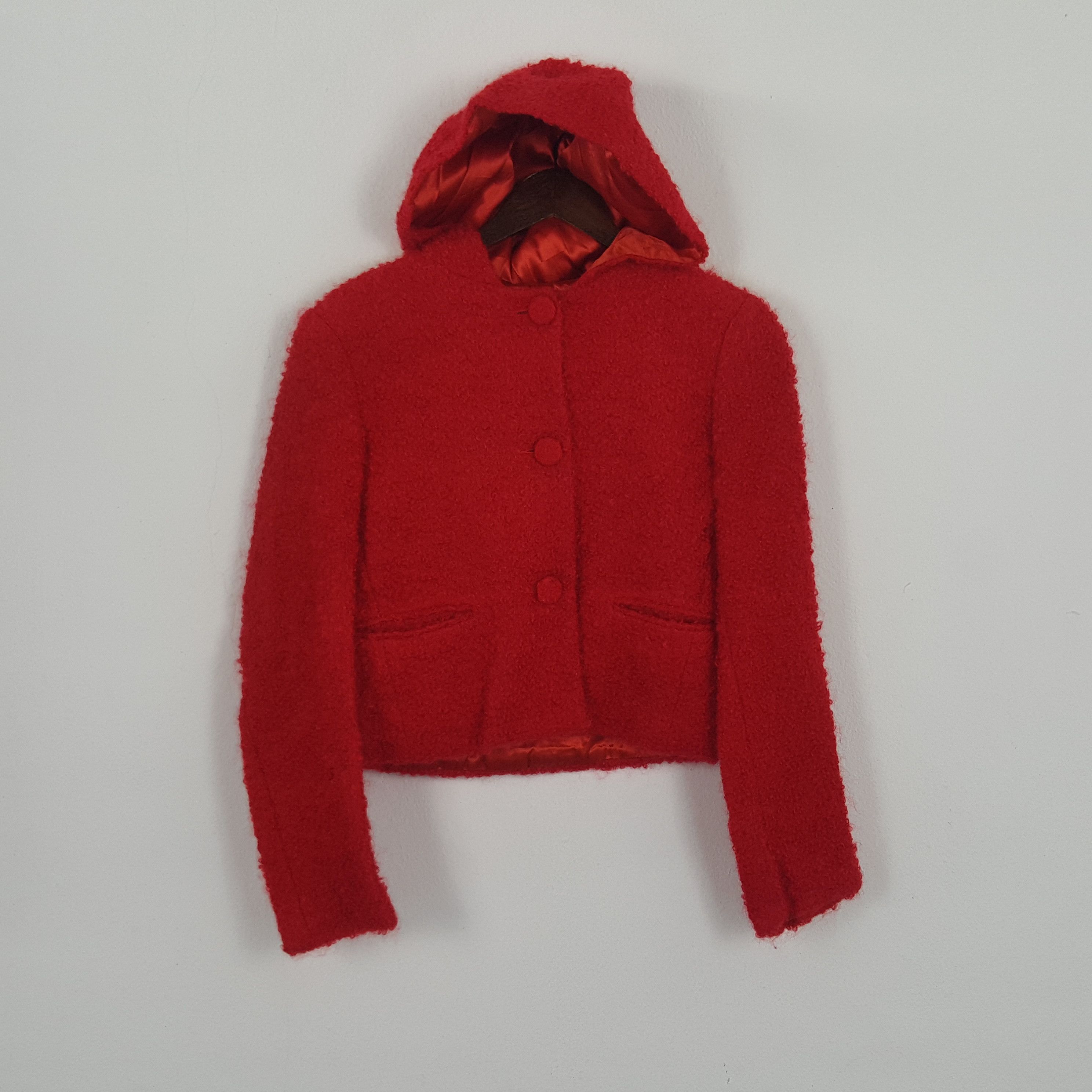Vintage × agnes b. Vintage Agnes.B Wool Hoodies Jacket Size XS / US 0-2 / IT 36-38 - 1 Thumbnail