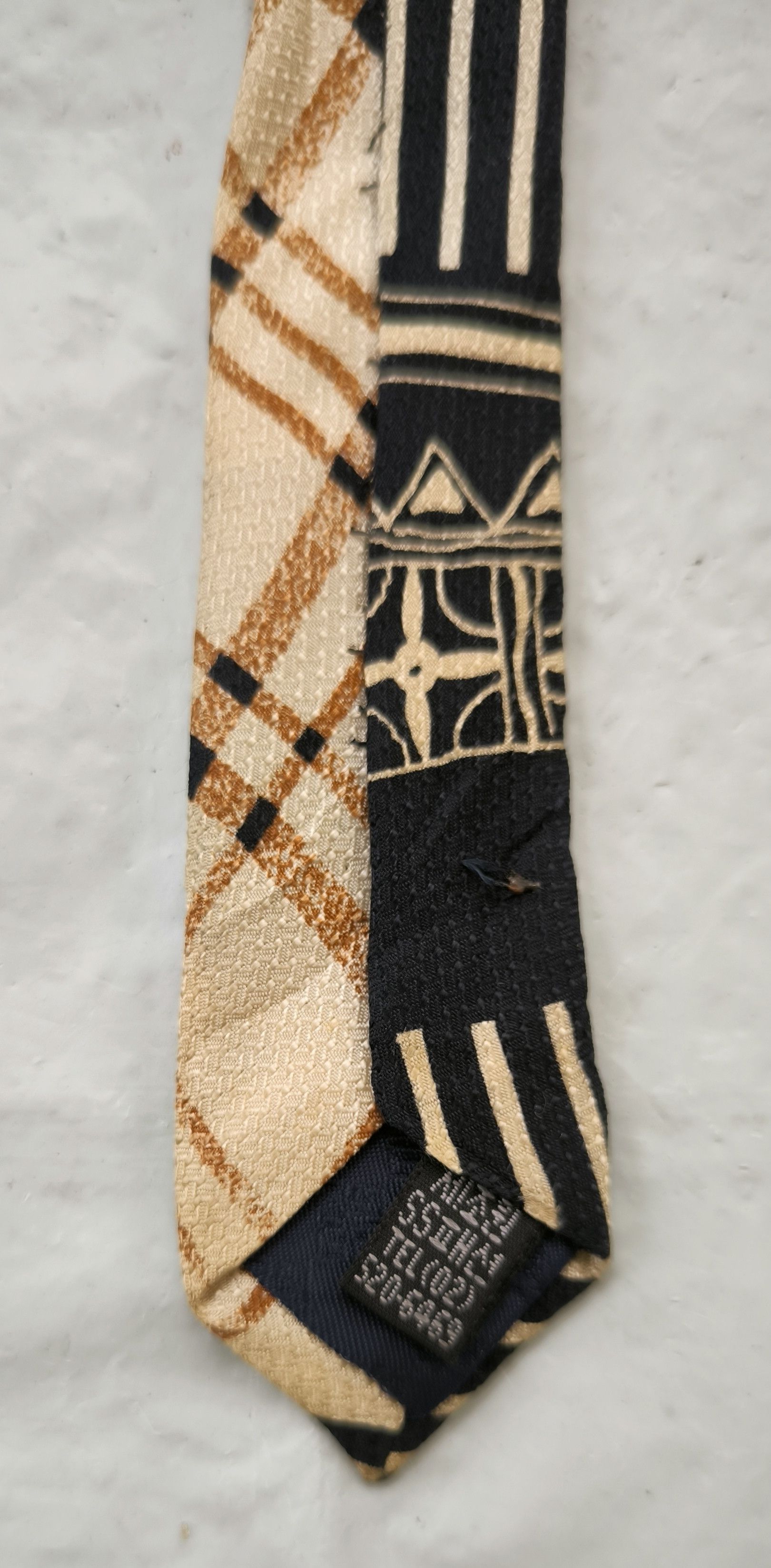 Givenchy Vtg GIVENCHY MONSIEUR abstract silk tie Size ONE SIZE - 4 Thumbnail