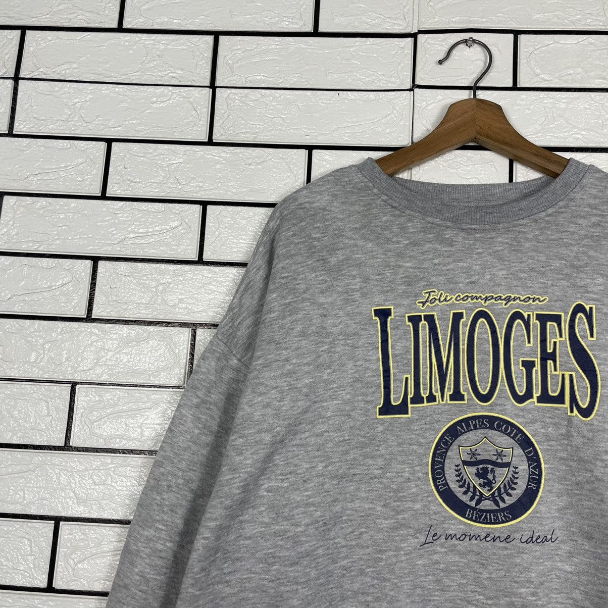Japanese Brand Japanese Brand Limoges Big Logo Sweatshirt Size US M / EU 48-50 / 2 - 6 Thumbnail