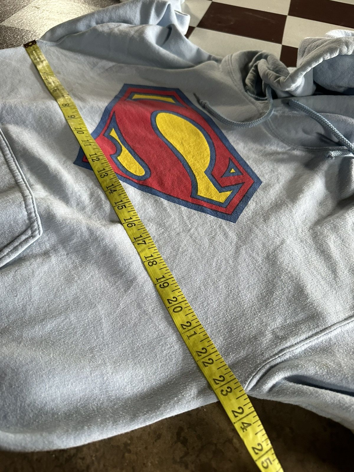 Gildan × Vintage Superman center logo pullover hoodies Size US M / EU 48-50 / 2 - 7 Thumbnail