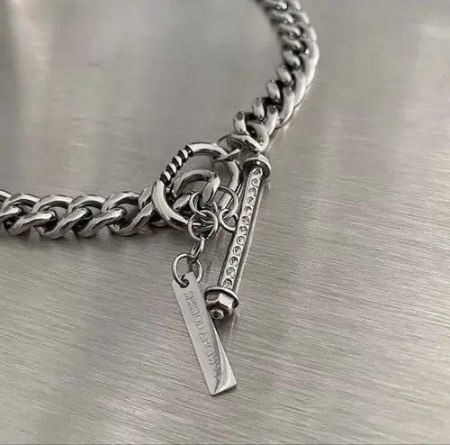 Designer × Jewelry × Vintage Vintage diamond-encrusted necklace Size ONE SIZE - 4 Thumbnail