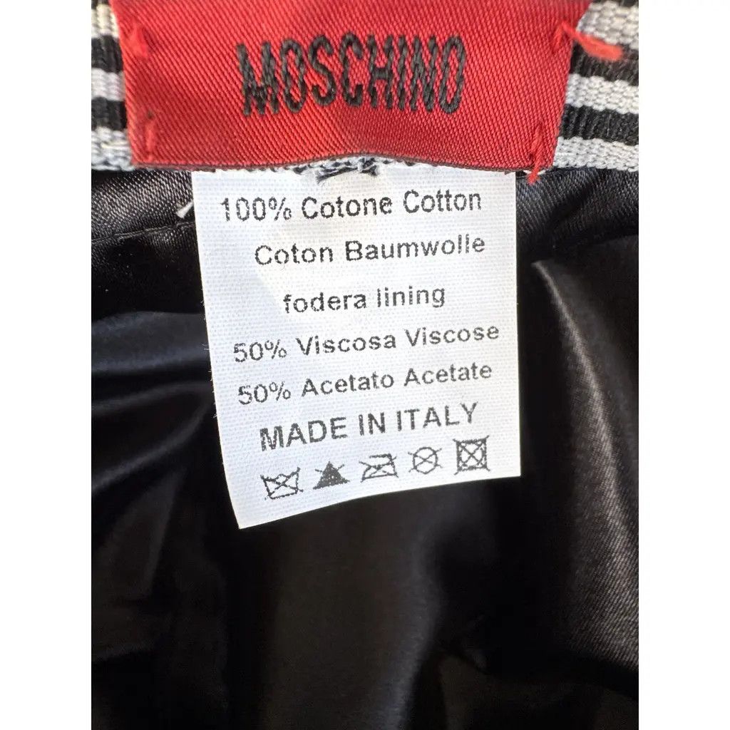 Moschino Moschino Newspaper Print Cotton Hat Made in Italy Size ONE SIZE - 4 Thumbnail