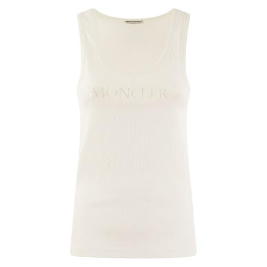 Moncler MONCLER Women Tops J10938P0000689AK6 WHITE Size S / US 4 / IT 40 - 1 Thumbnail