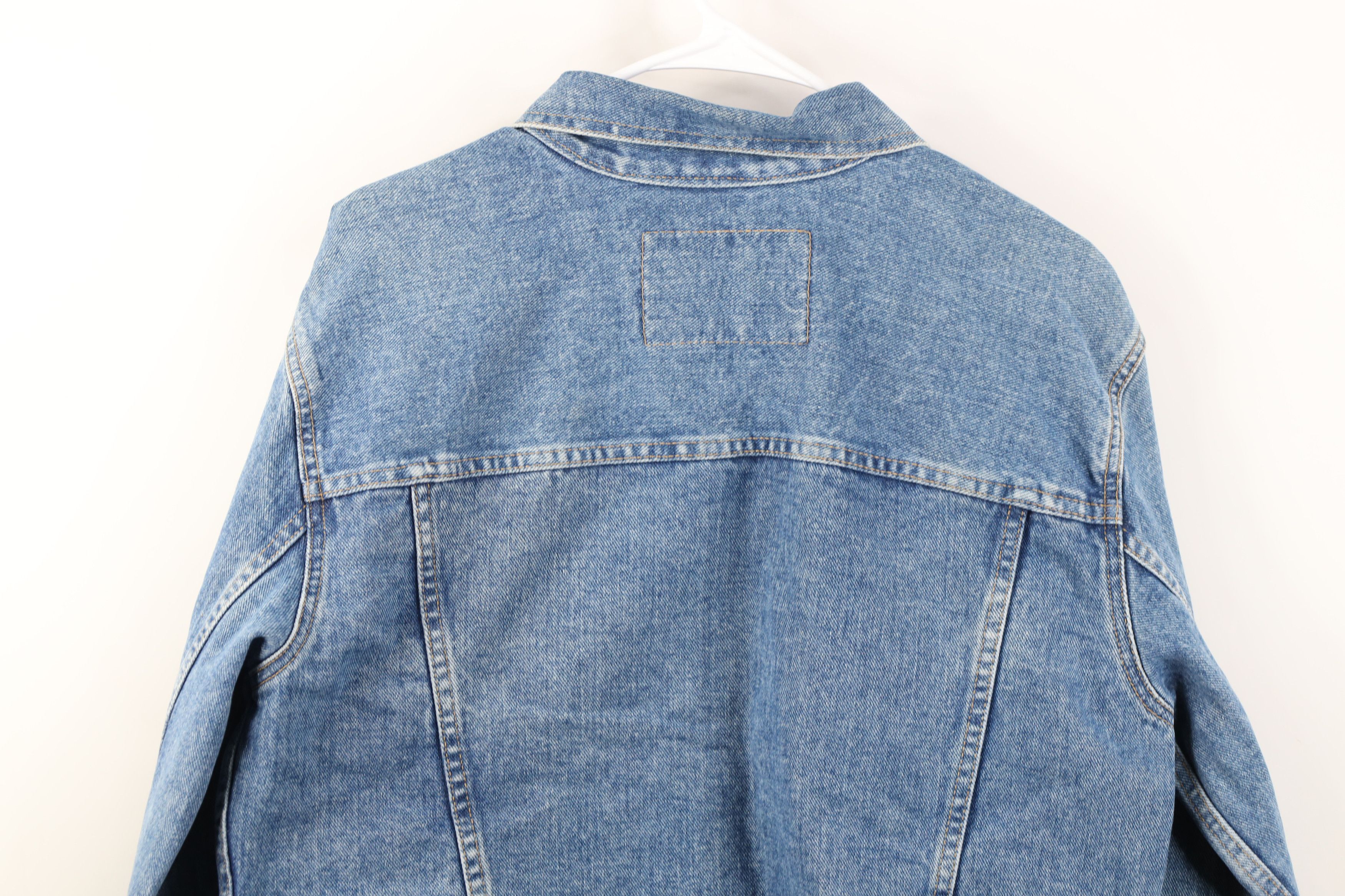 Vintage Vintage 90s Streetwear Babydoll Denim Jean Trucker Jacket Size L / US 10 / IT 46 - 15 Thumbnail