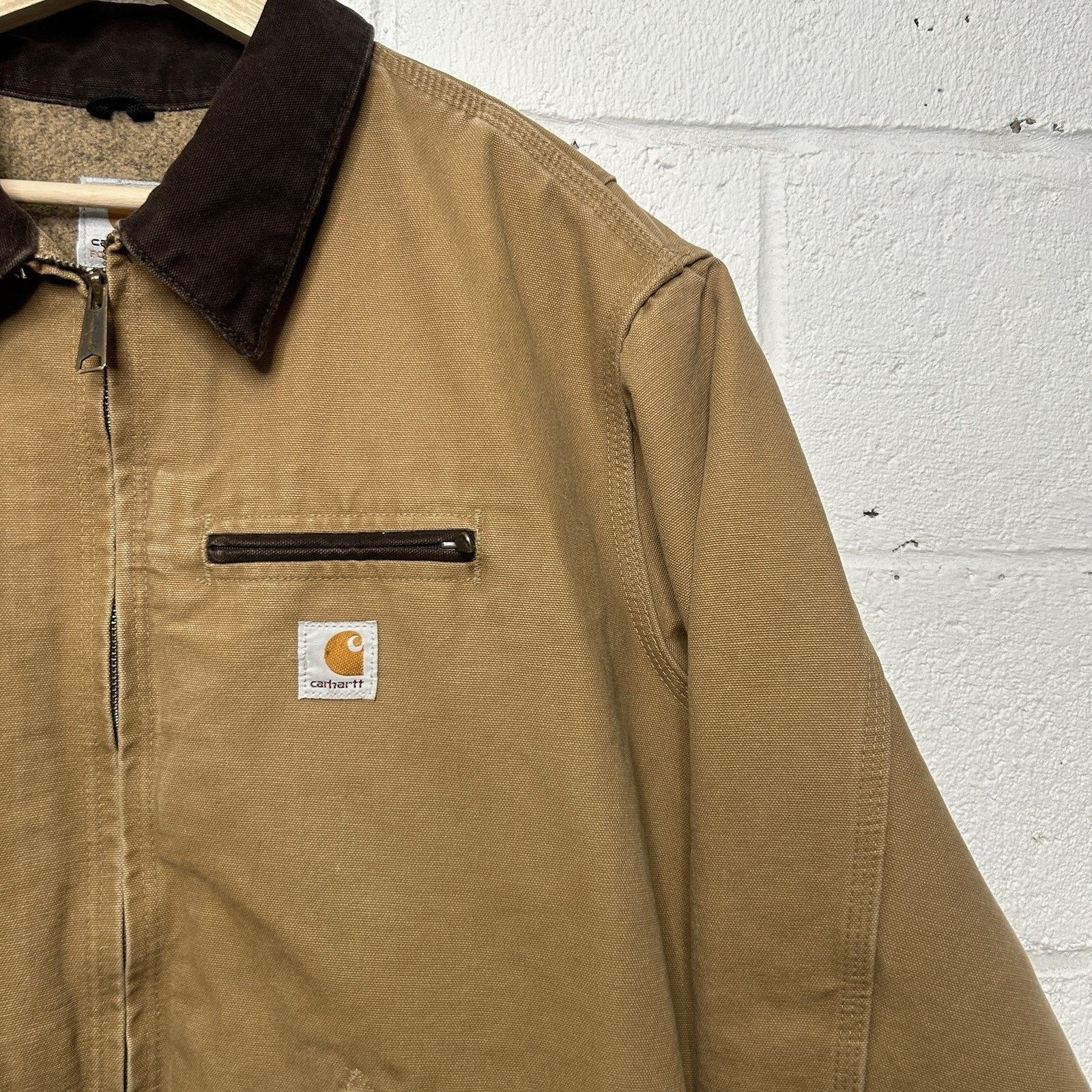 Carhartt Vintage Carhartt Sherpa Detroit Jacket “Camel” WJ097 CML Size XL / US 12-14 / IT 48-50 - 3 Thumbnail
