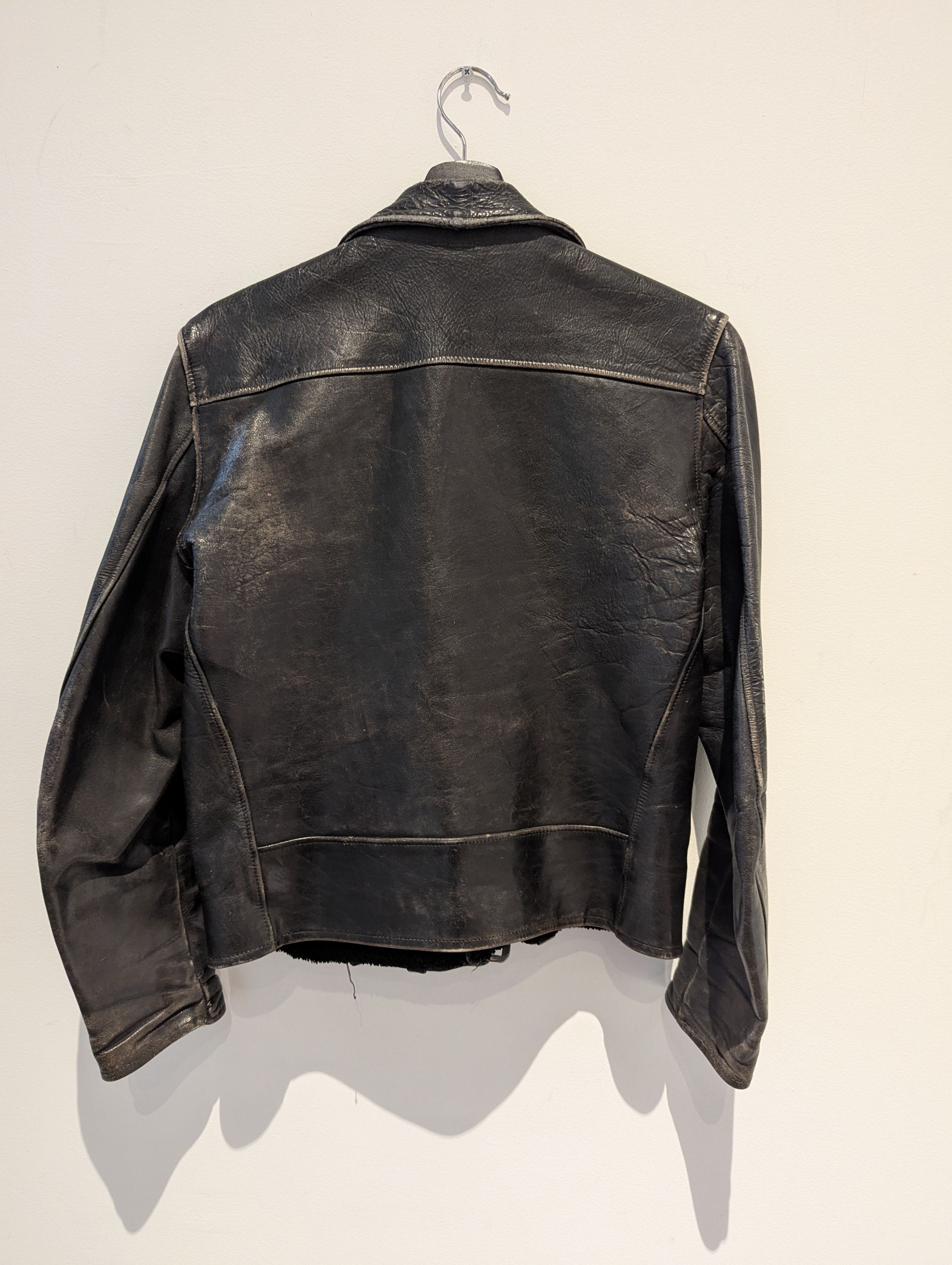 Schott Vintage WW2 Era Schott Perfecto Leather Jacket Size US XXS / EU 40 - 5 Thumbnail