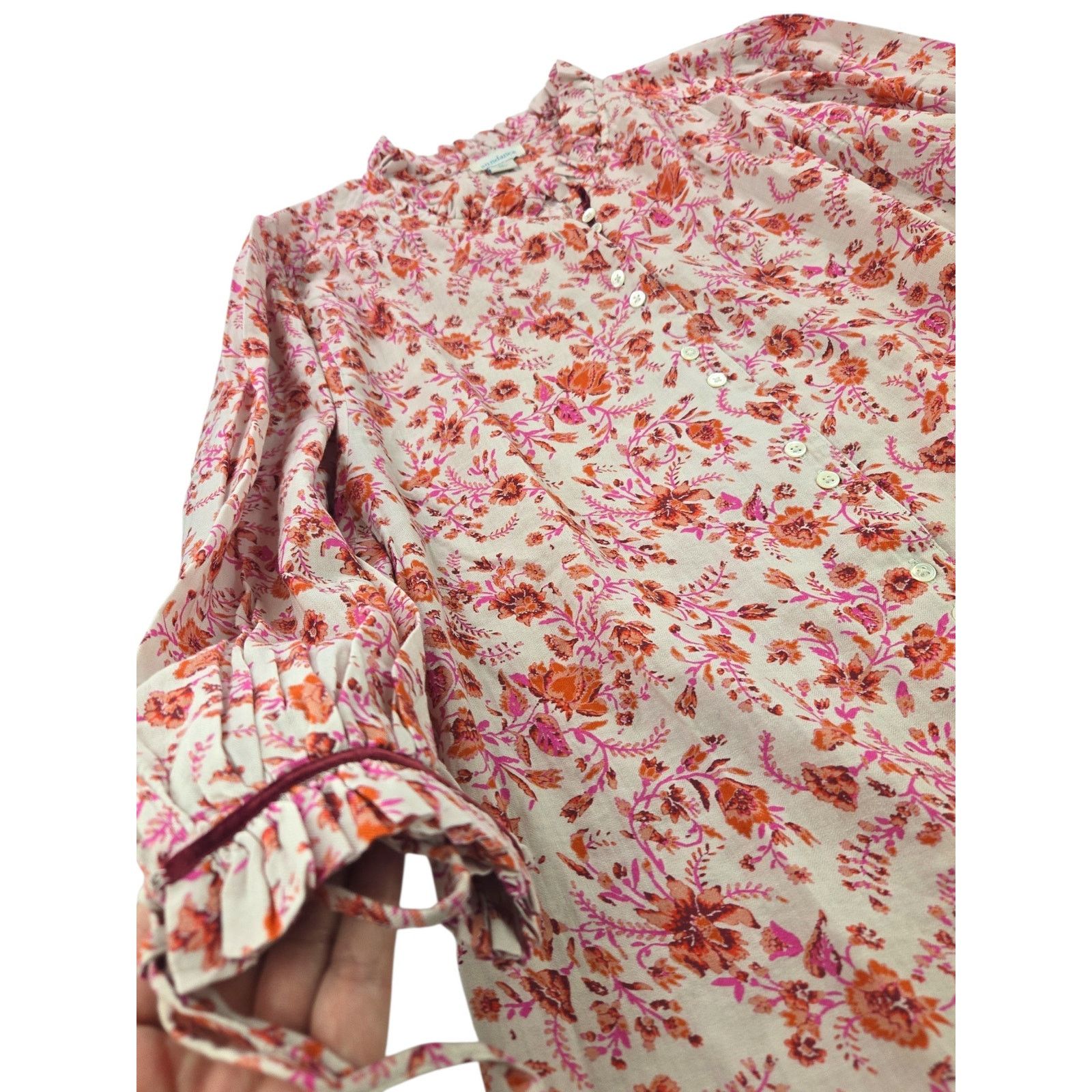 Other Sundance | Relaxed Fit Floral Peasant/Prairie Blouse | XL Size XL / US 12-14 / IT 48-50 - 3 Thumbnail