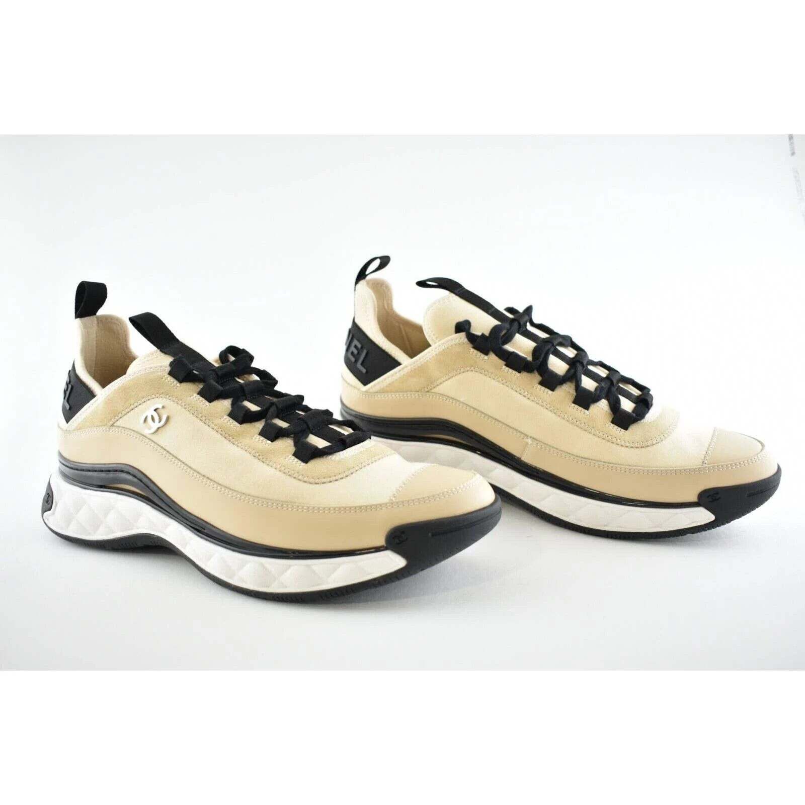 Chanel Chanel CC Logo Lace Up Low Top Trainer Sneaker 44 11 Size US 11 / EU 44 - 4 Thumbnail