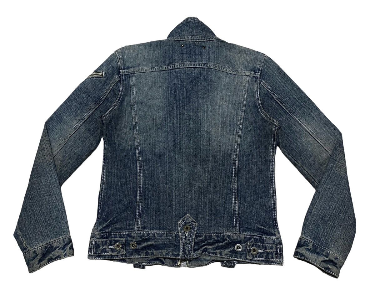 14th Addiction × Boycott × Le Grande Bleu (L.G.B.) Rare Design Vintage Brand Boycott Denim Trucker Jacket 2000s Size US M / EU 48-50 / 2 - 2 Thumbnail