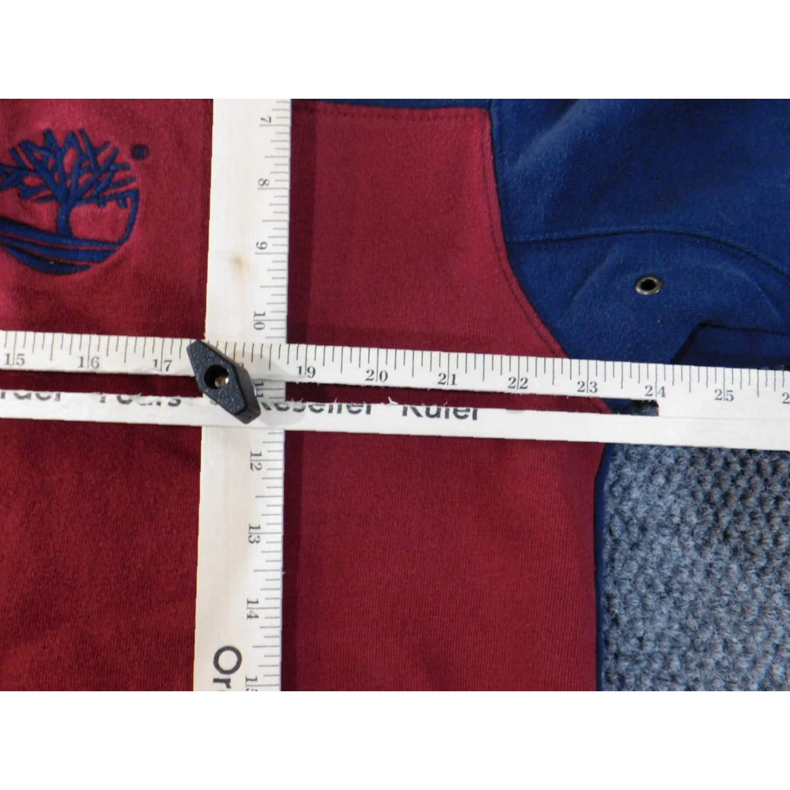 Timberland Timberland Hoodie Mens M Blue Pullover Knit Cotton Polyester Logo Pockets Vintage No 90s Retro Sports Outdoor Walking Mens Size US M / EU 48-50 / 2 - 5 Thumbnail
