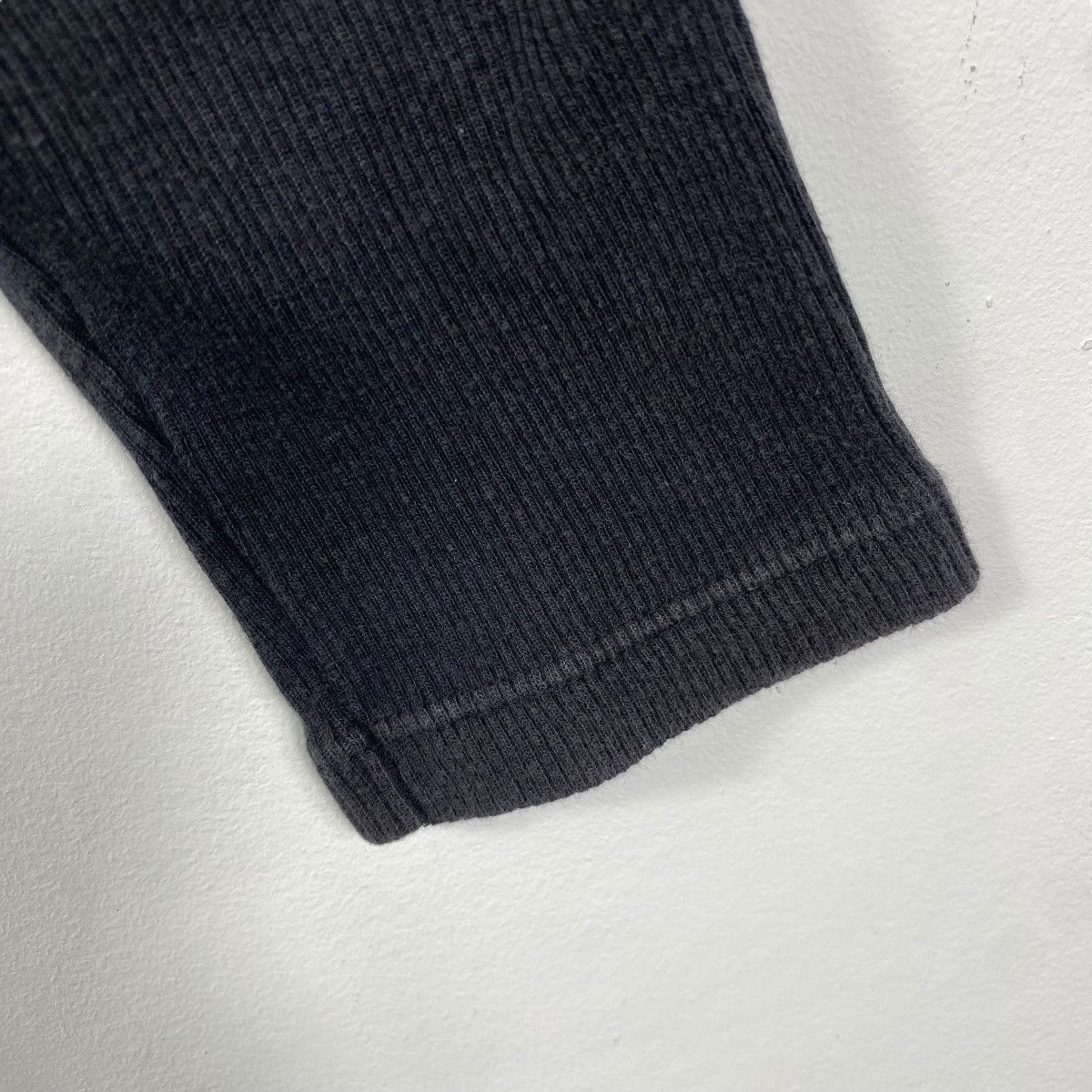 agnes b. Vintage AGNES B. Homme Paris Thermal Black Faded Tops Tee Size M / US 6-8 / IT 42-44 - 3 Thumbnail