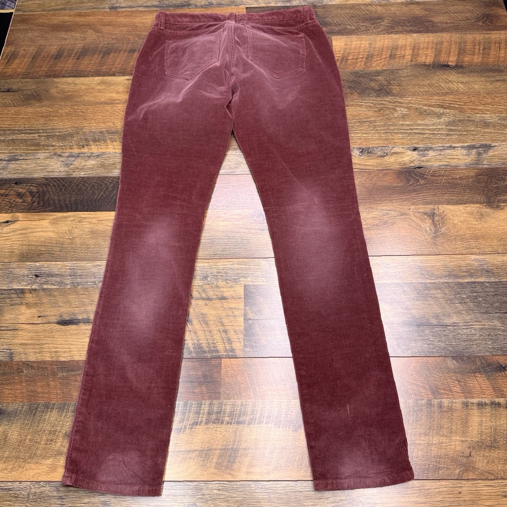 Banana Republic Banana Republic Skinny Jeans Womens 27 Low Rise Stretch Corduroy Red 5-Pocket Design Slim Regular Rise Low Vintage No N/A Size 27" / US 4 / IT 40 - 2 Thumbnail