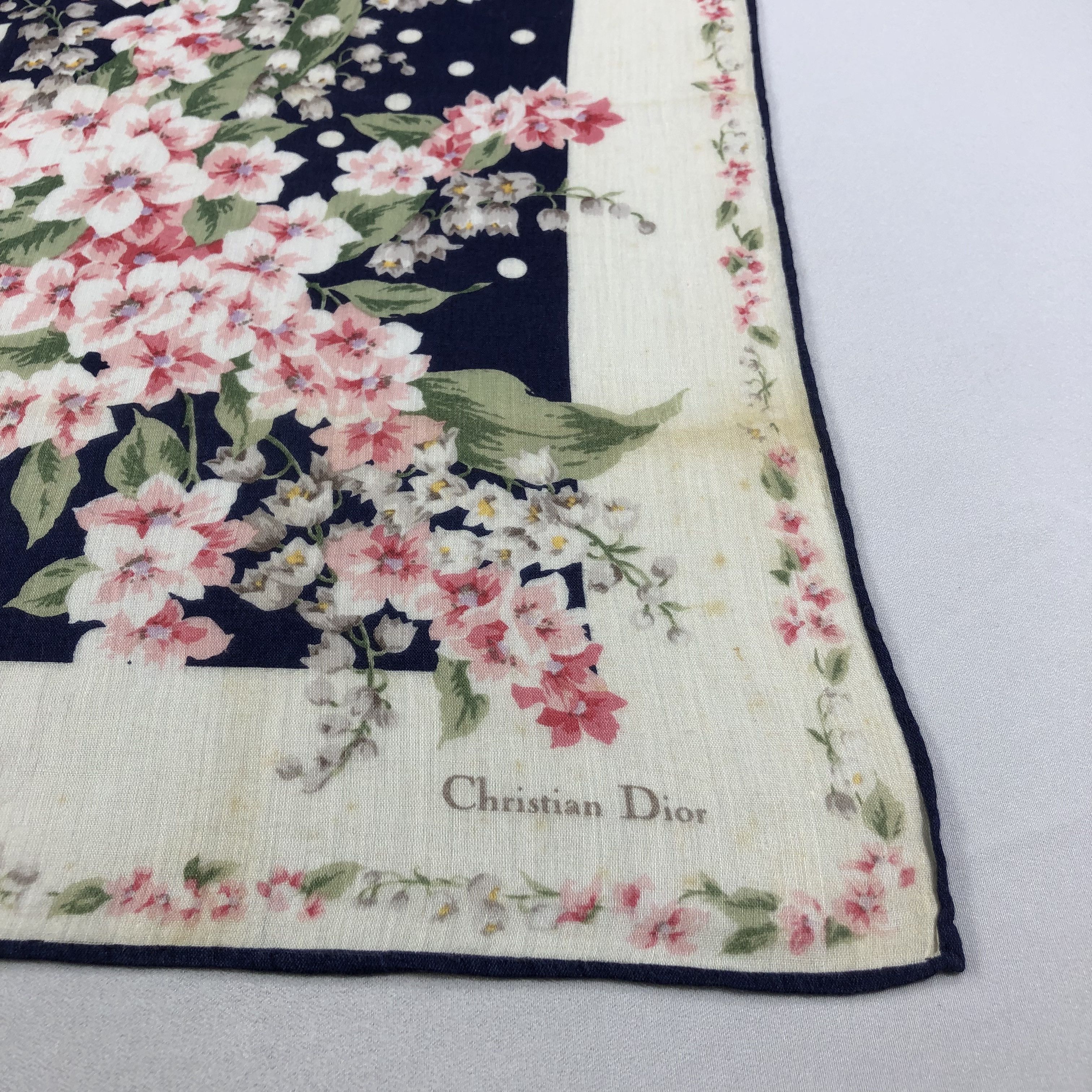 Christian Dior Monsieur Christian Dior Handkerchief Neckerchief Bandana H1792 Size ONE SIZE - 5 Thumbnail