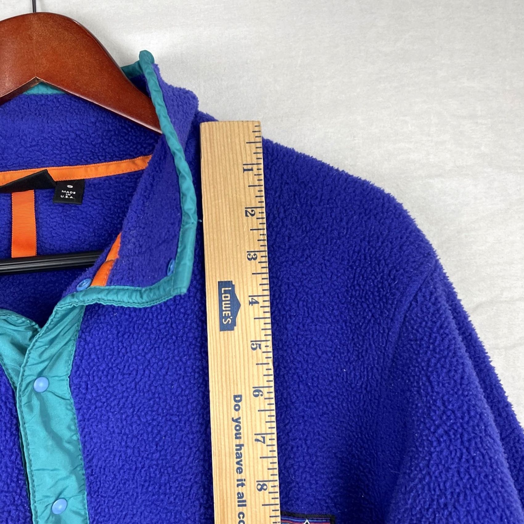 Patagonia VINTAGE Patagonia Snap-T Jacket Mens Small Synchilla Fleece Purple USA Size US S / EU 44-46 / 1 - 7 Thumbnail
