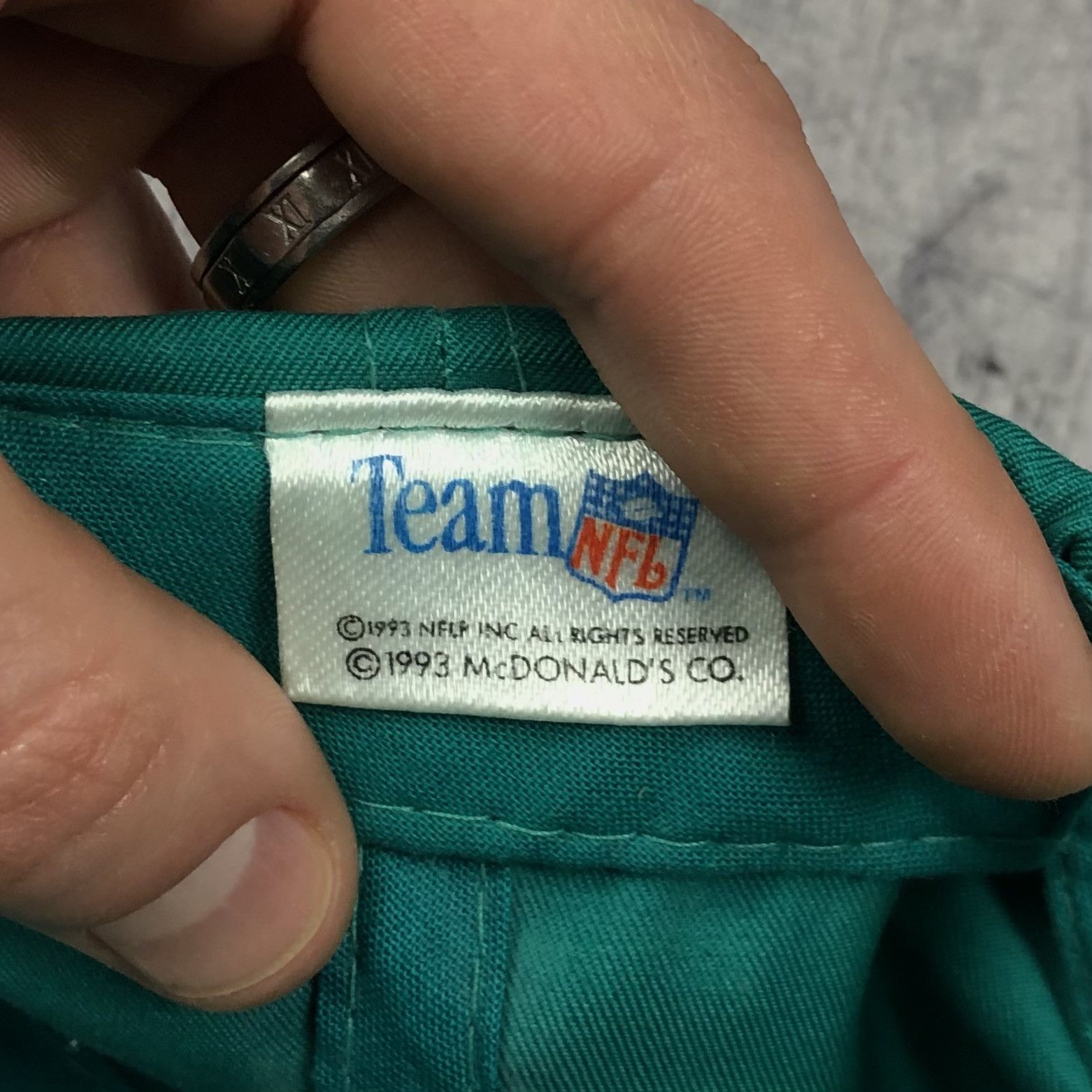 NFL Rare 1993 NFL Miami Dolphins McDonald’s Cap Size ONE SIZE - 10 Thumbnail